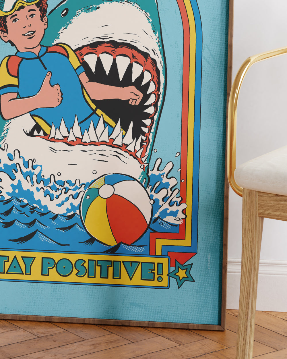 Stay Positive Art Print