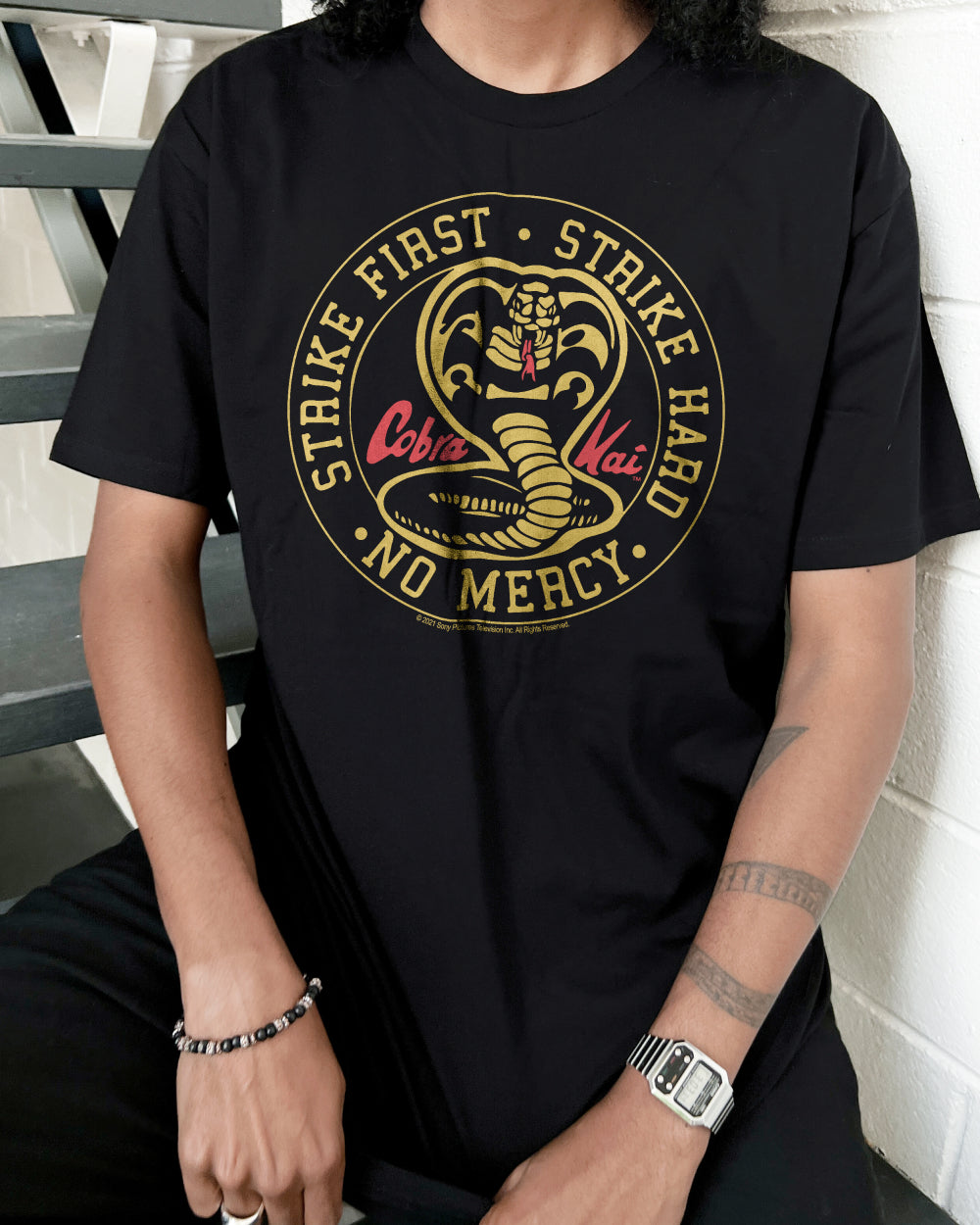 Cobra Kai No Mercy Icon T-Shirt