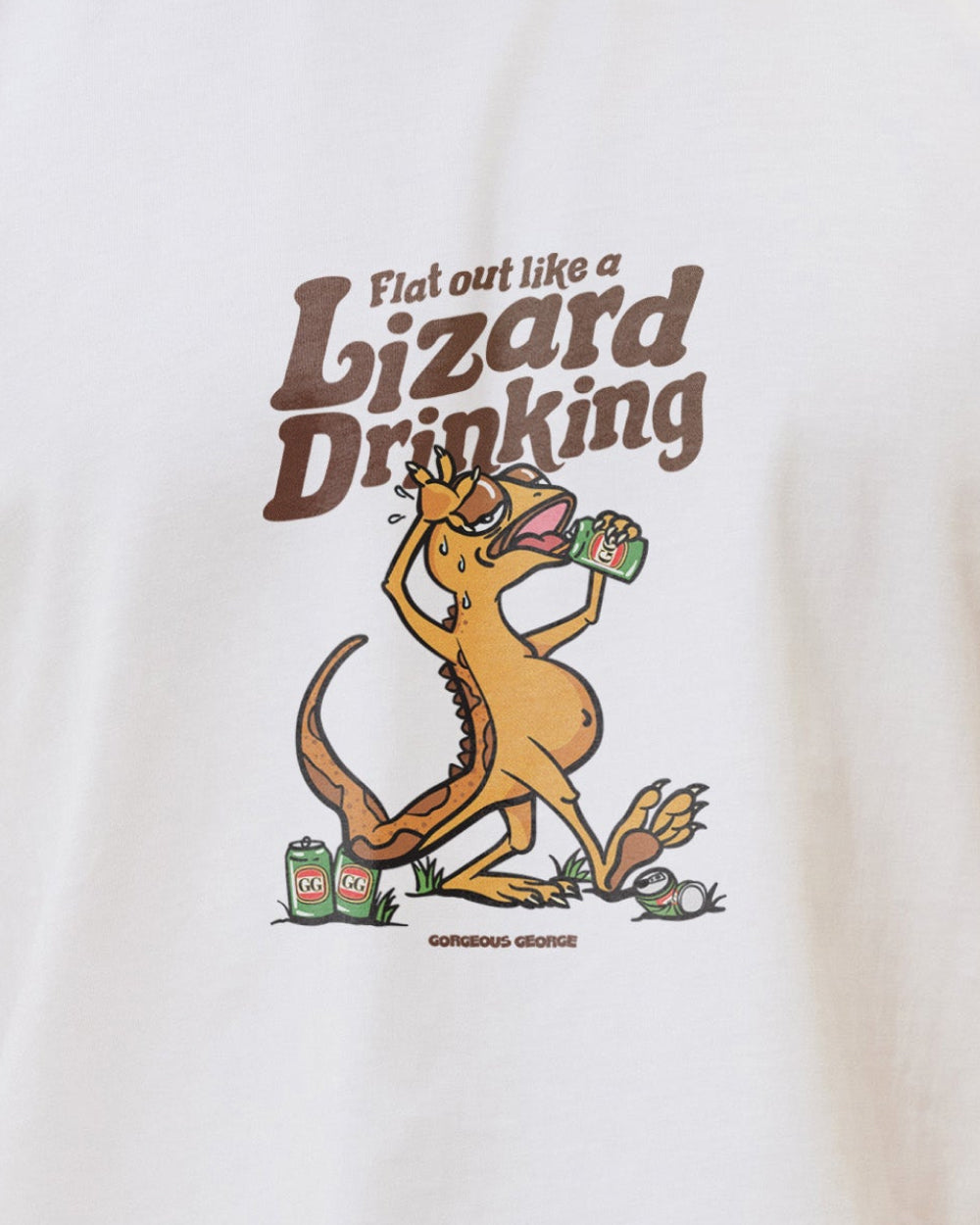 Flat Out Like a Lizard Drinking T-Shirt