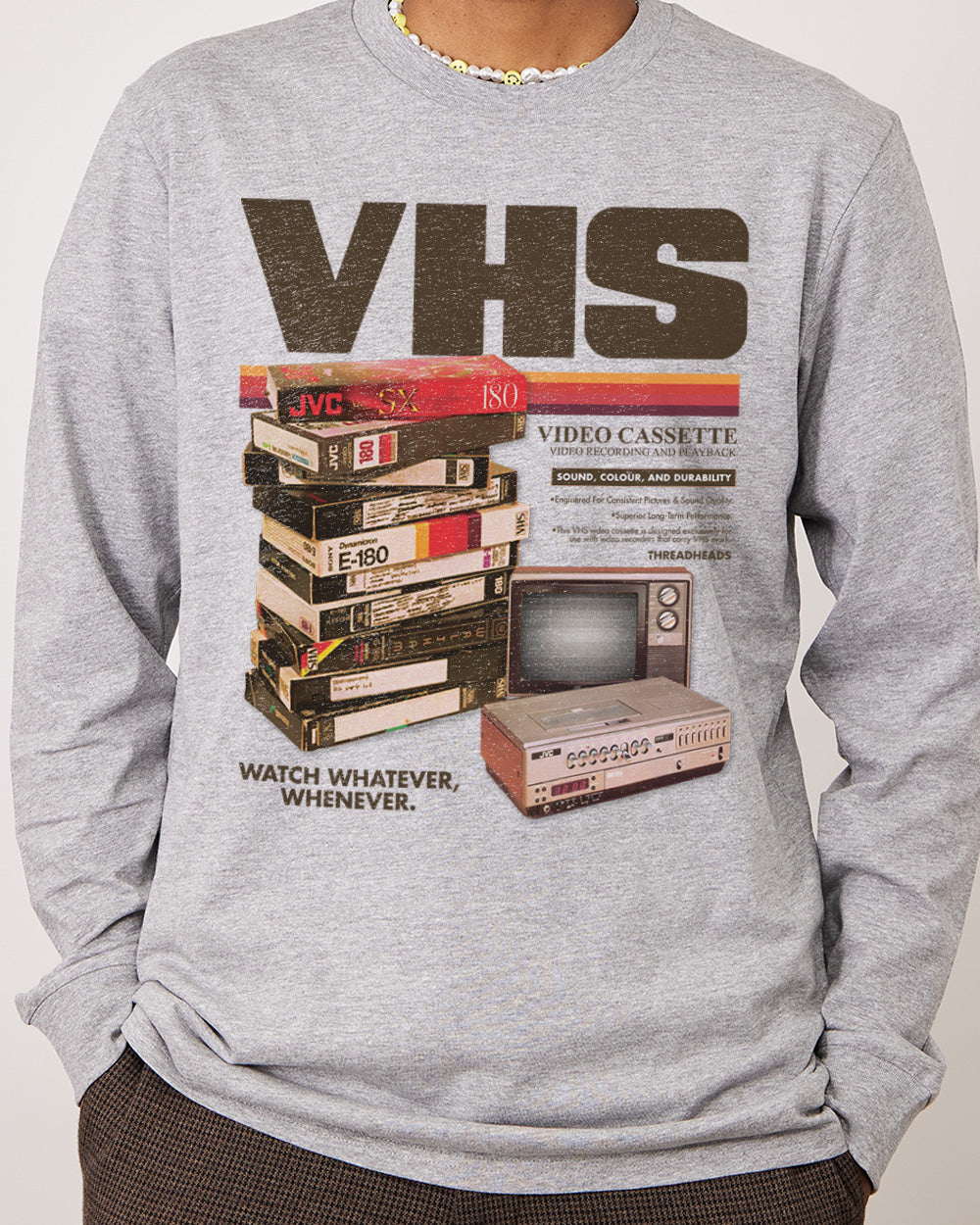 Vintage VHS Tapes Long Sleeve