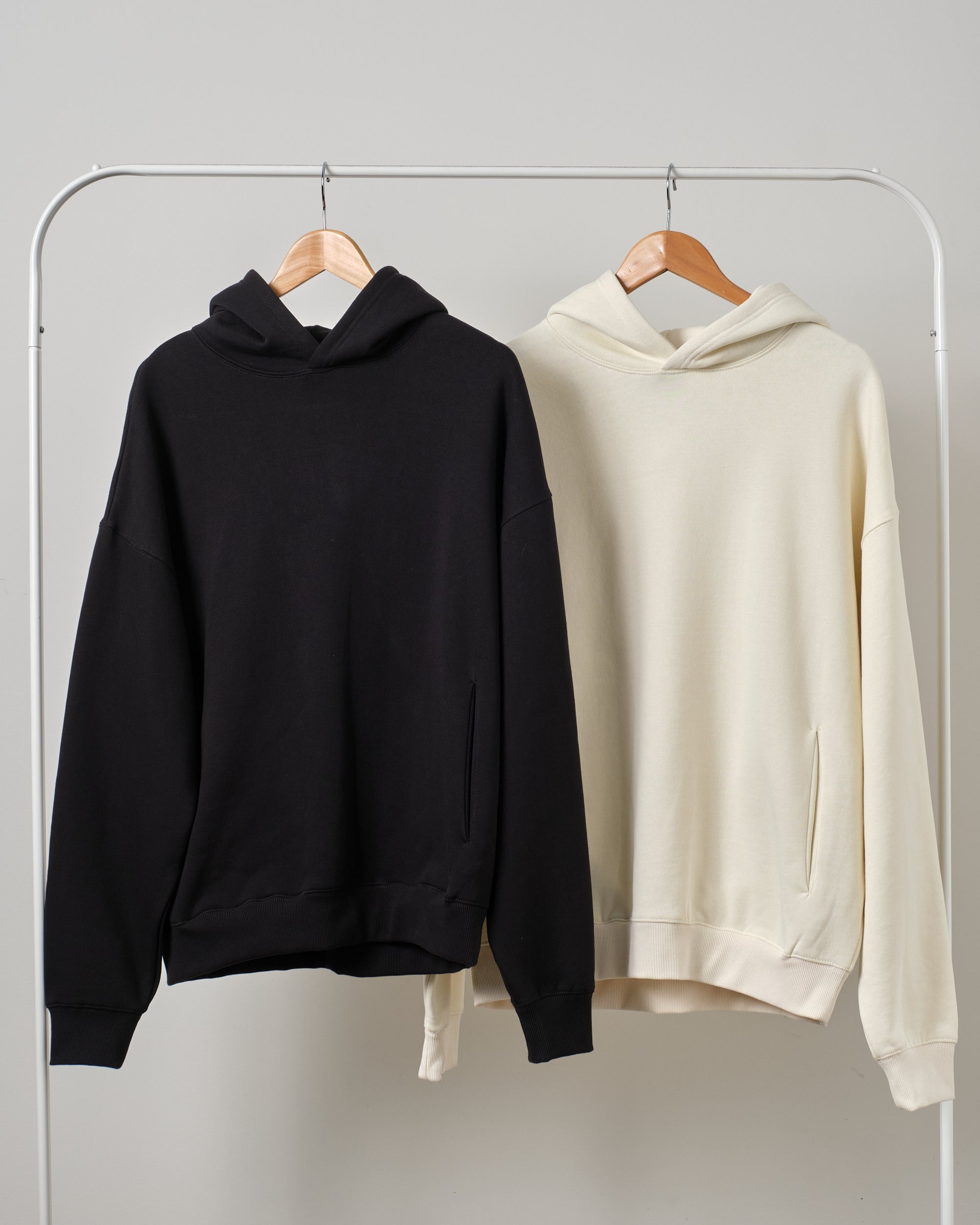 Hoodie 2 Pack: Black, Natural