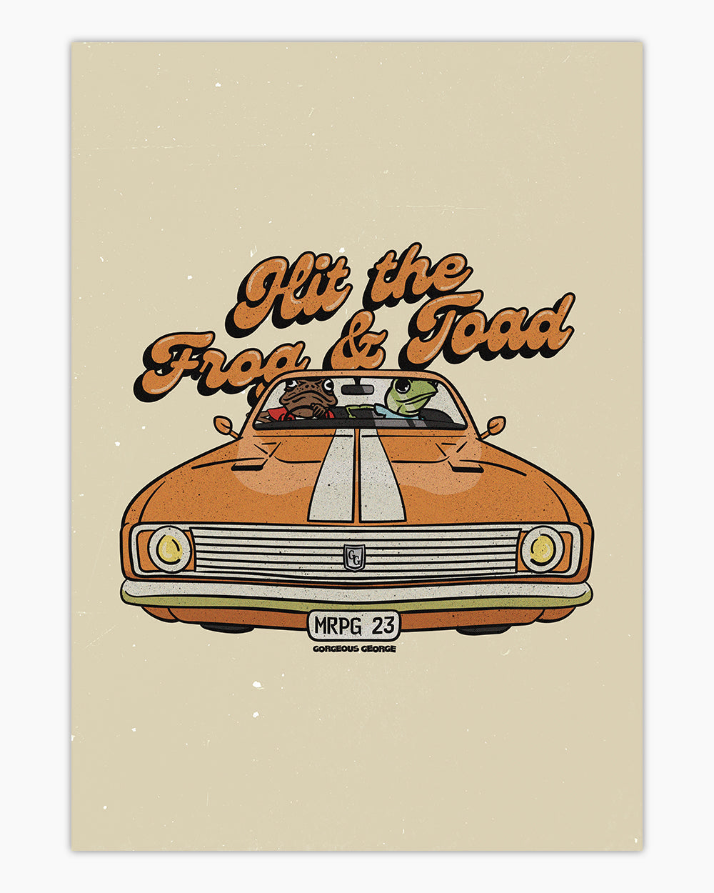 Hit the Frog and Toad Art Print