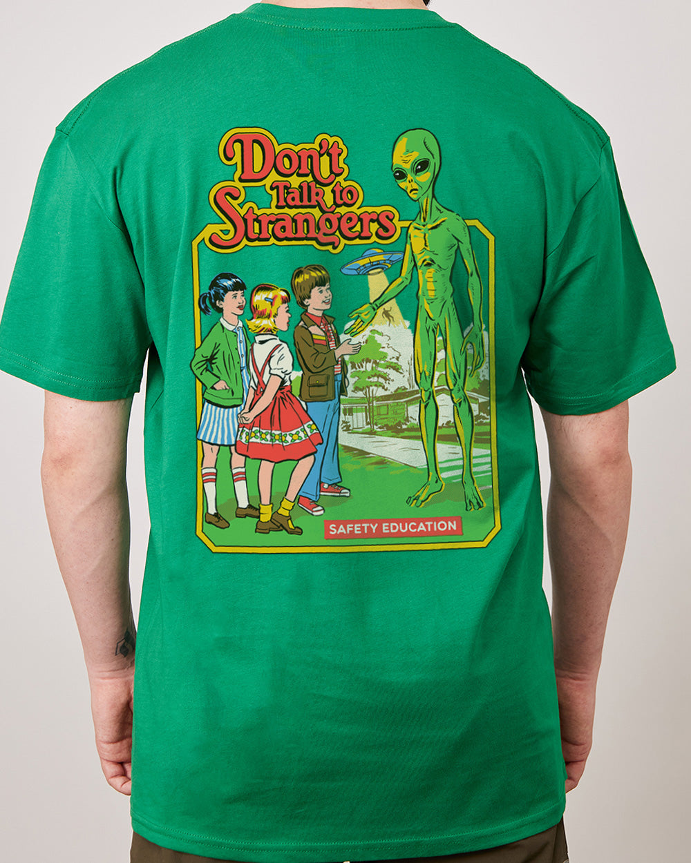 Don't Talk to Strangers Front and Back T-Shirt