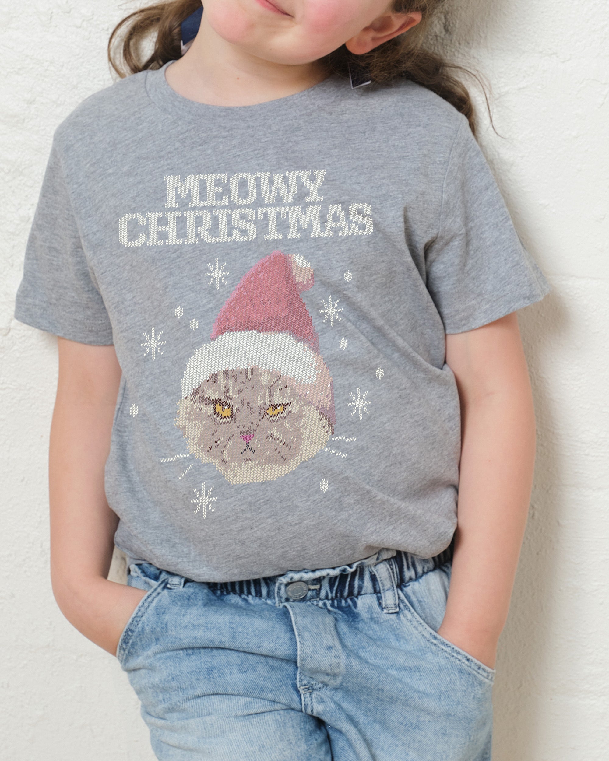 Meowy Christmas Kids T-Shirt