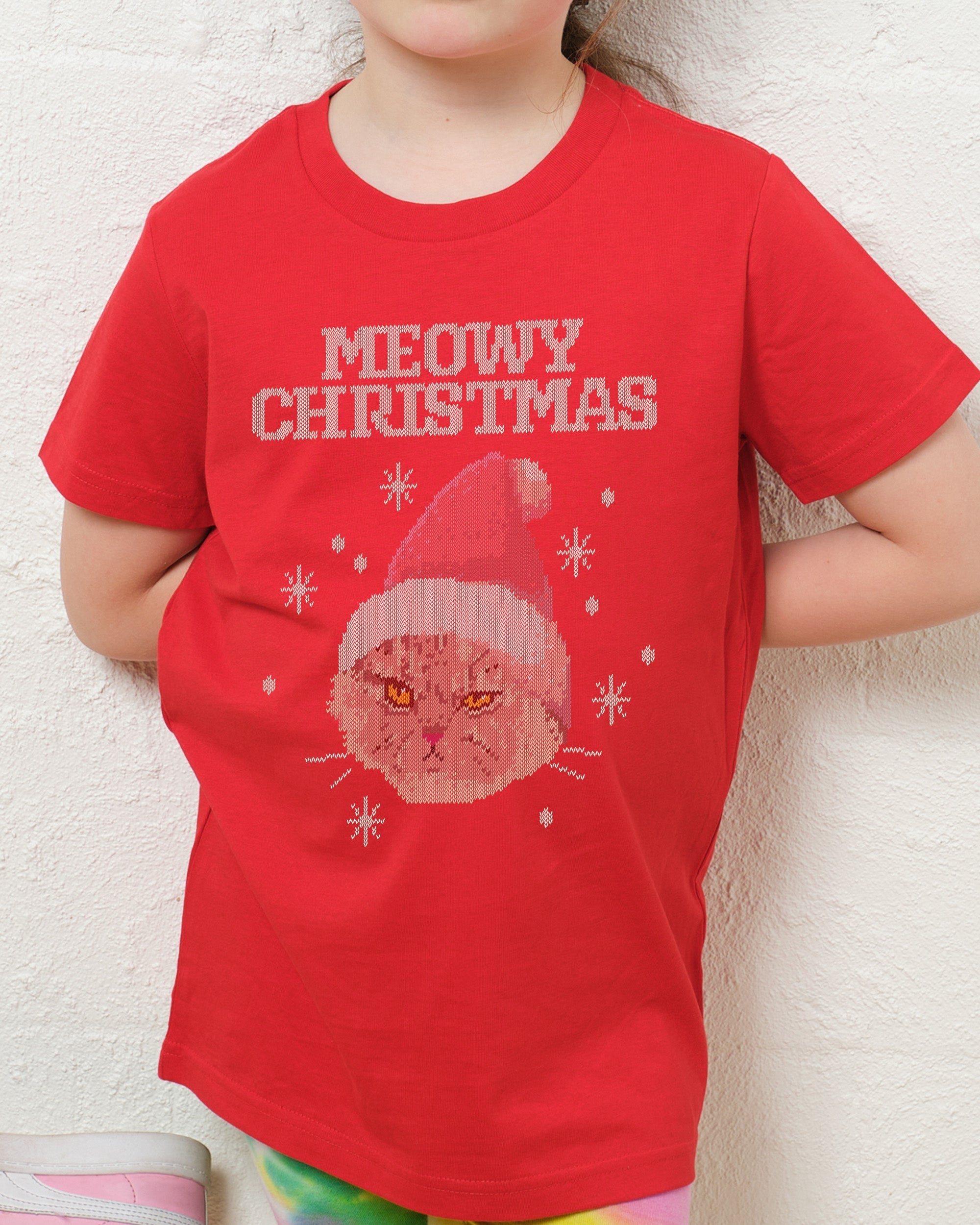 Meowy Christmas Kids T-Shirt