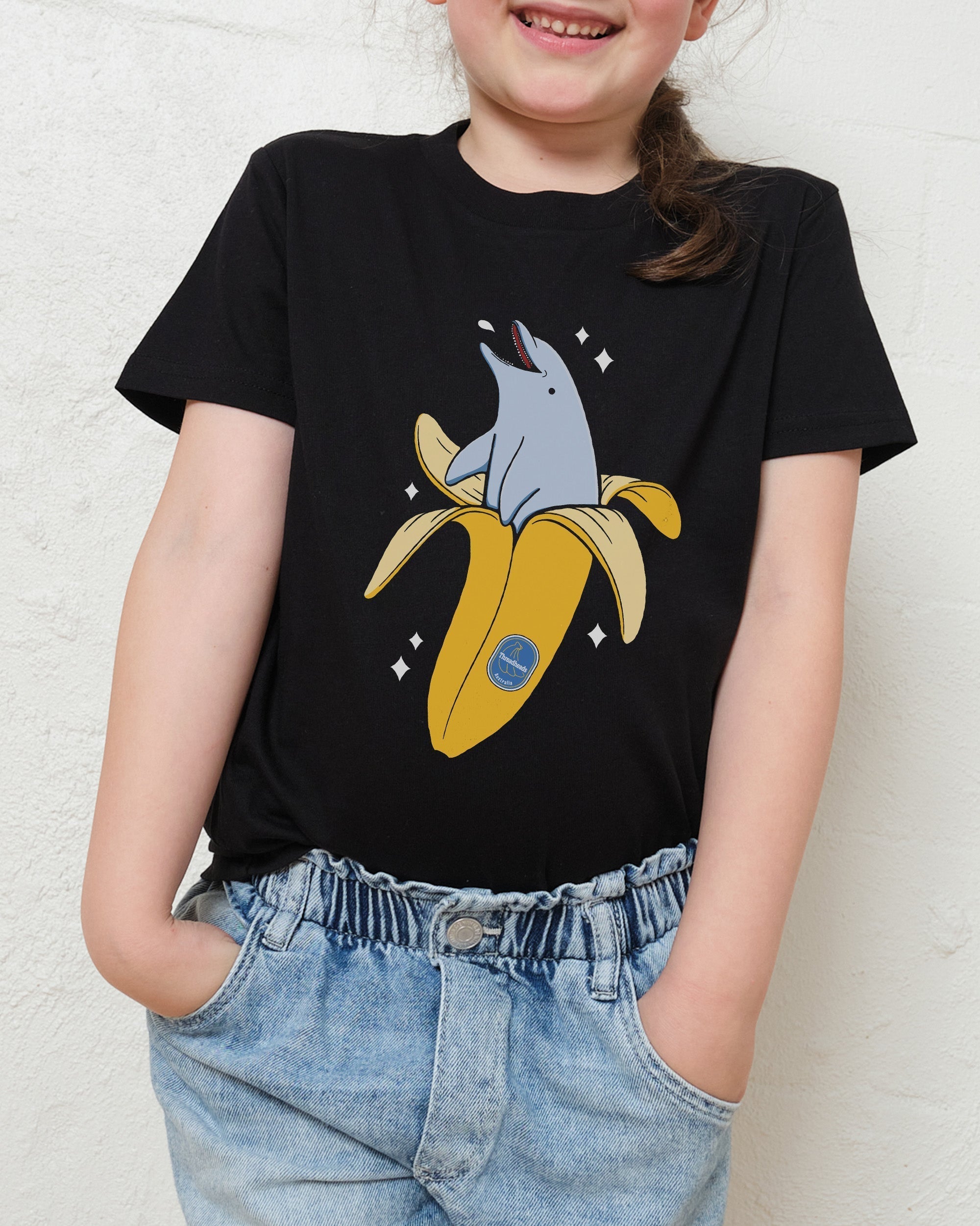 Banana Dolphin Kids T-Shirt