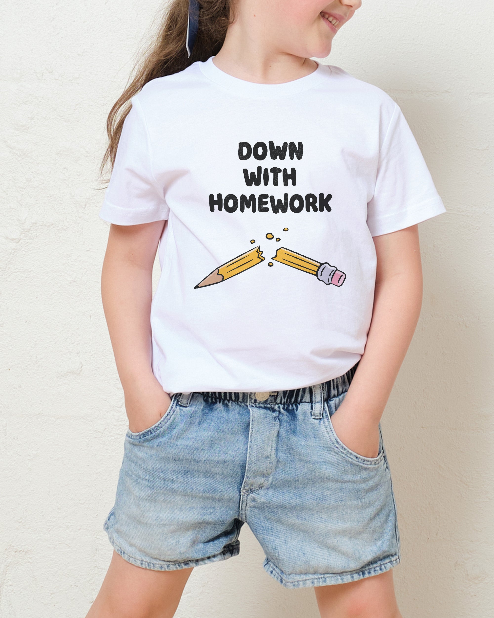 Down With Homework Kids T-Shirt