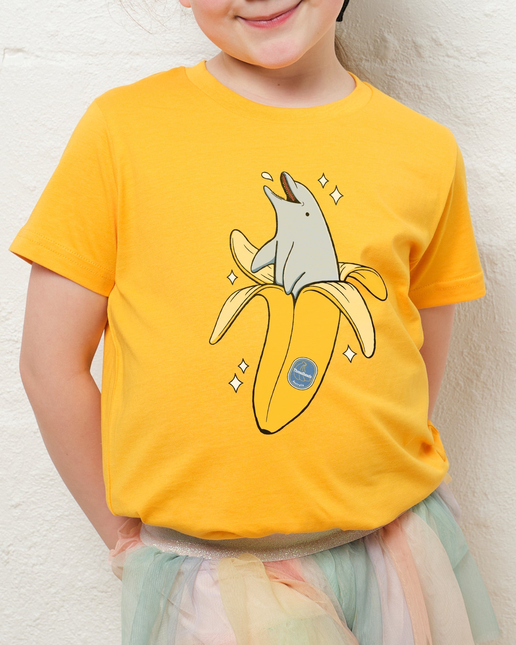 Banana Dolphin Kids T-Shirt