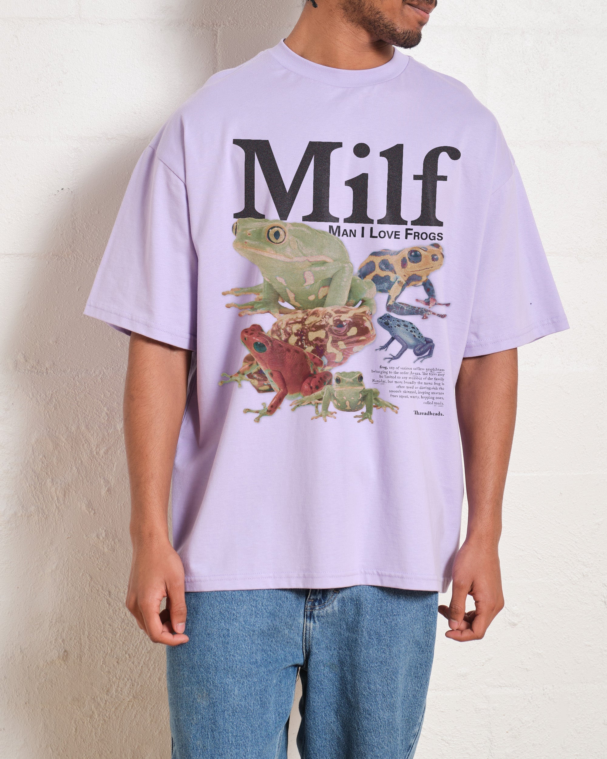 Man I Love Frogs Oversized Tee