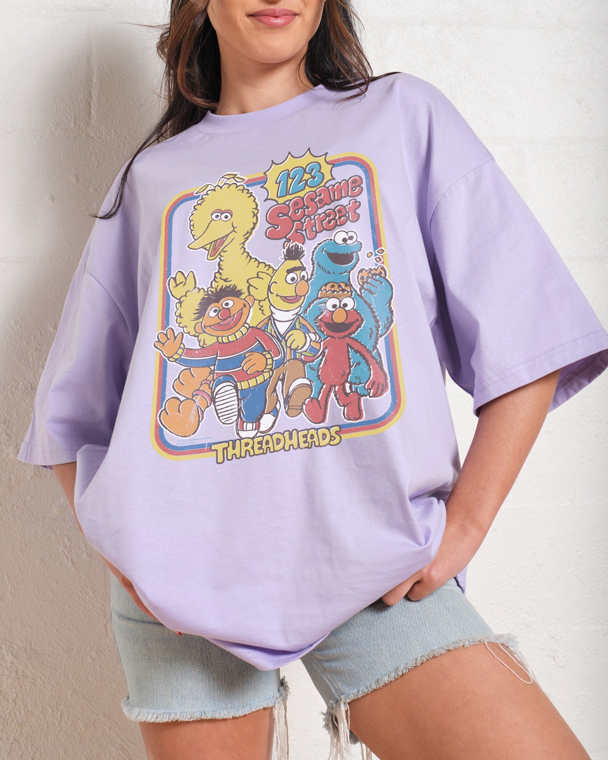 123 Sesame St Oversized Tee