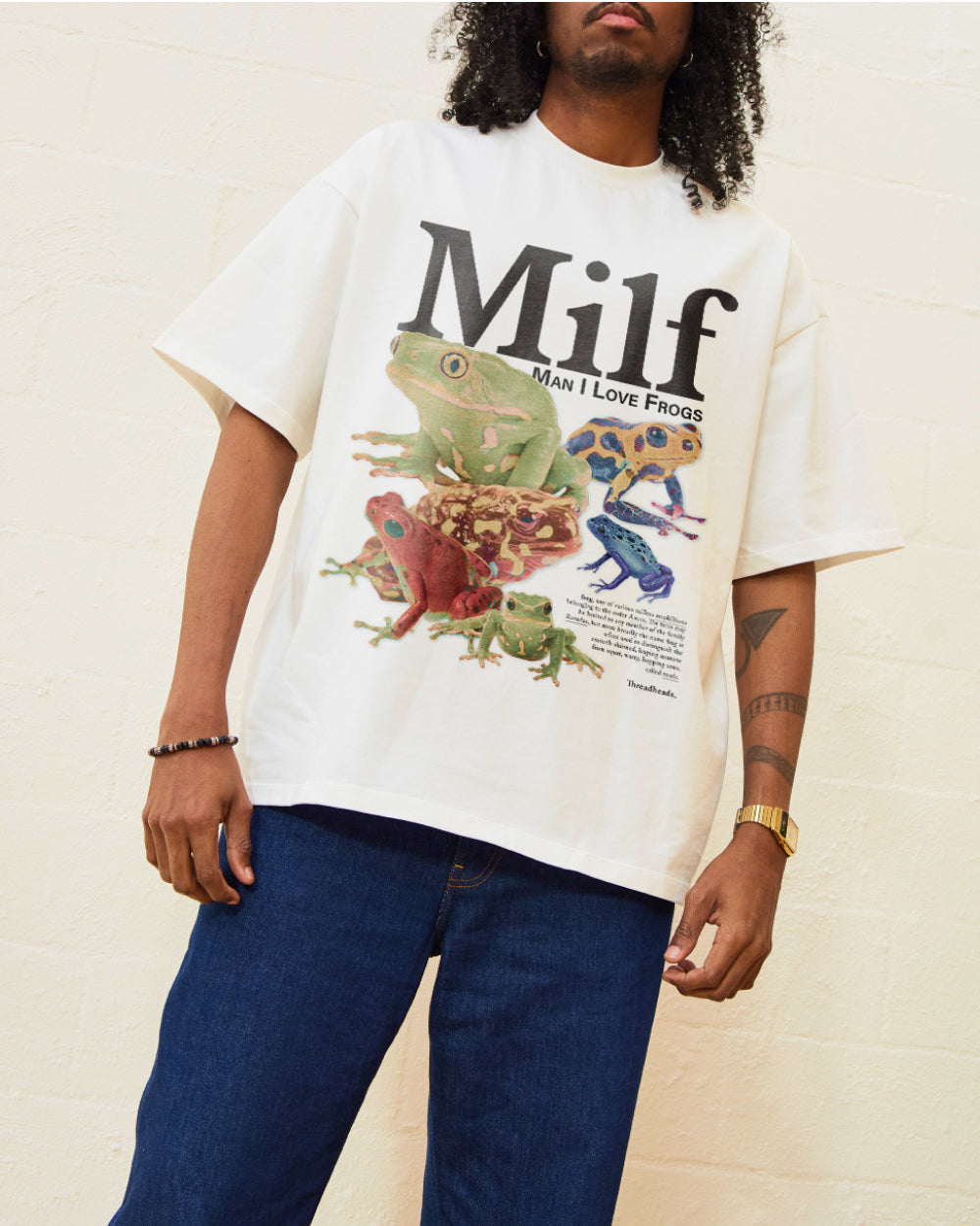 Man I Love Frogs Oversized Tee