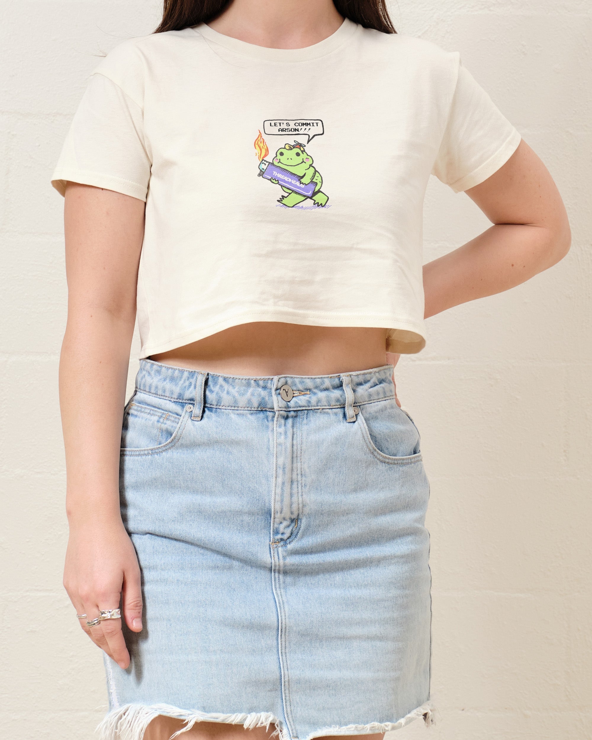 Let's Commit Arson Crop Tee