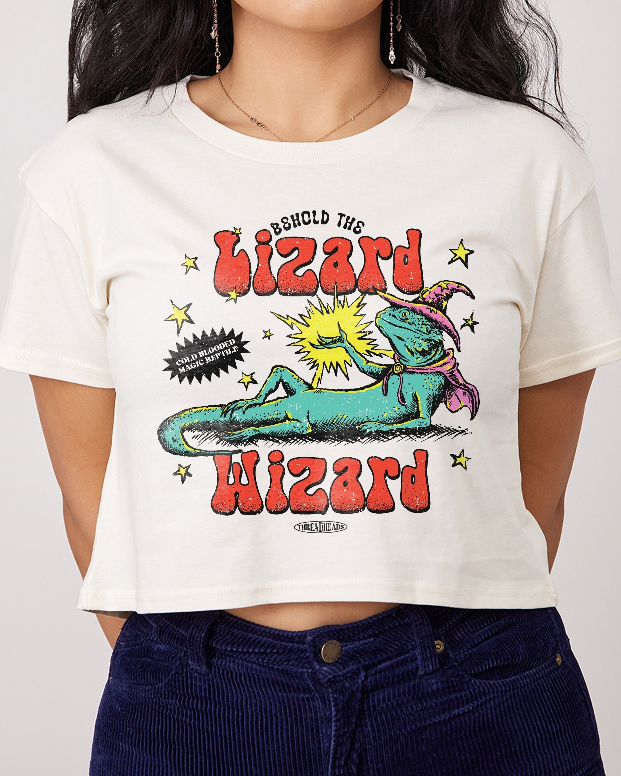 Lizard Wizard Crop Tee