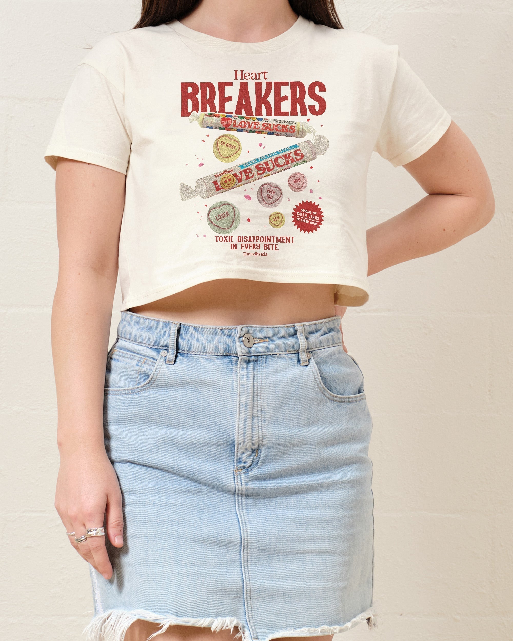 Heart Breakers Crop Tee