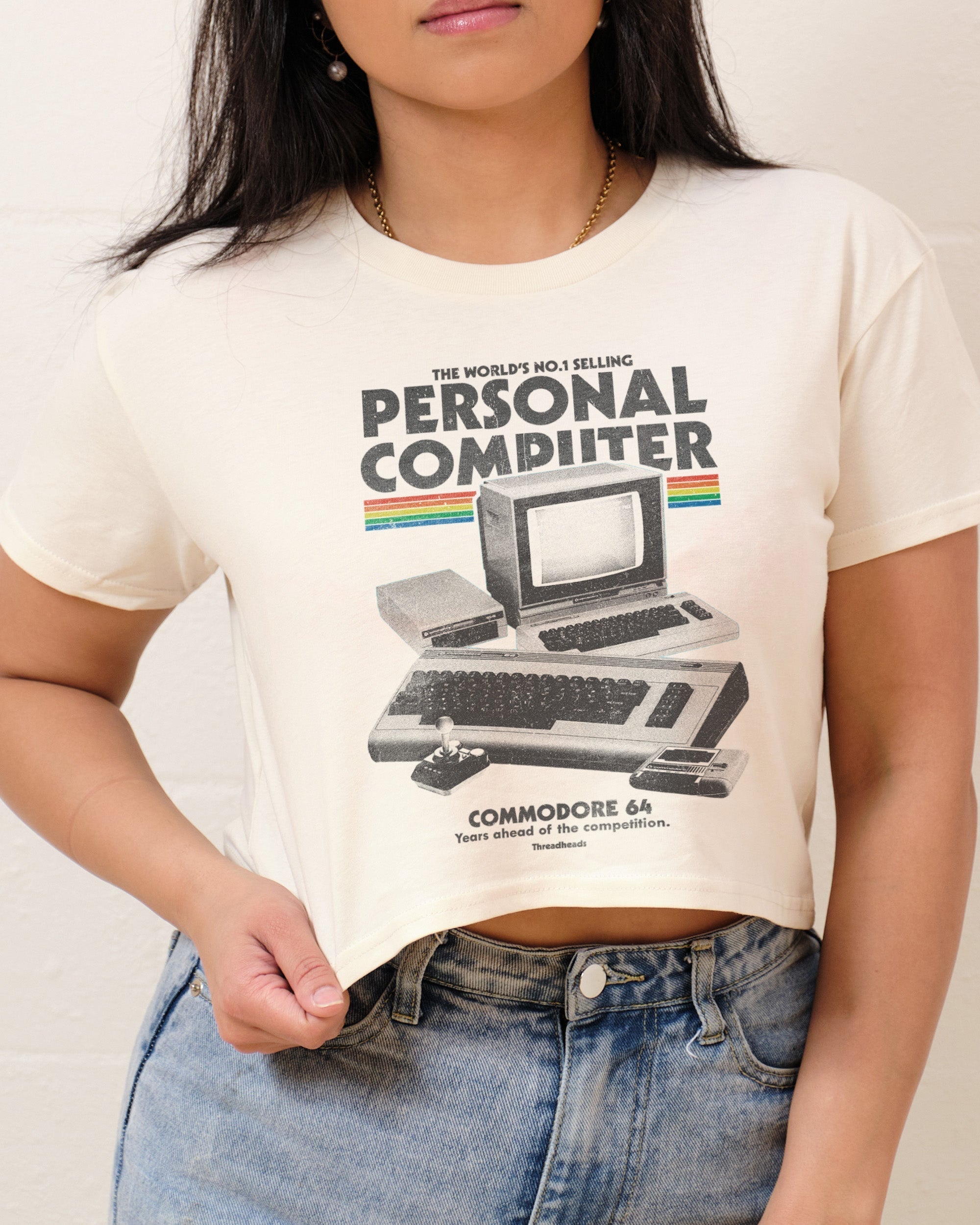 Retro Commodore 64 Crop Tee