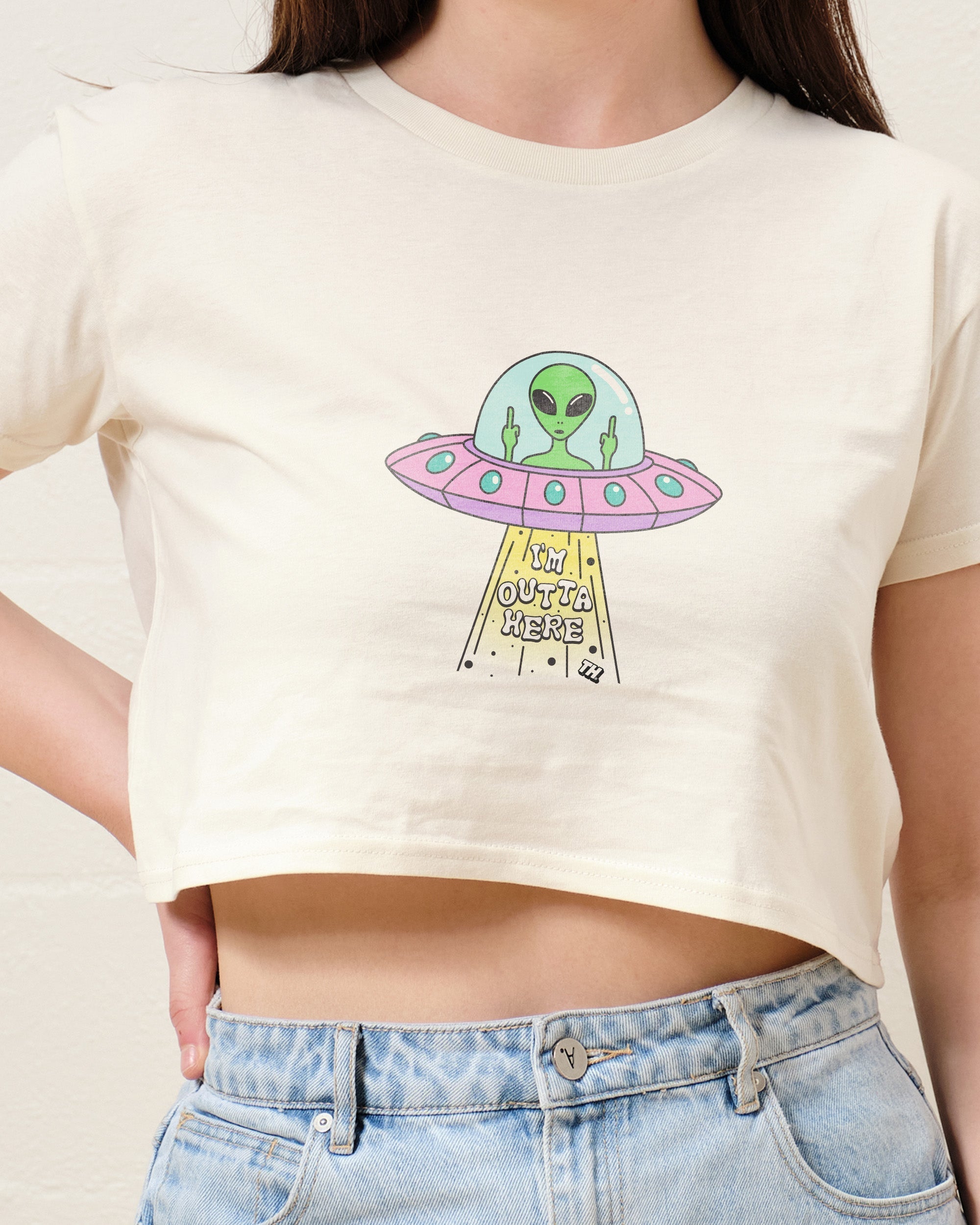 I'm Outta Here Crop Tee