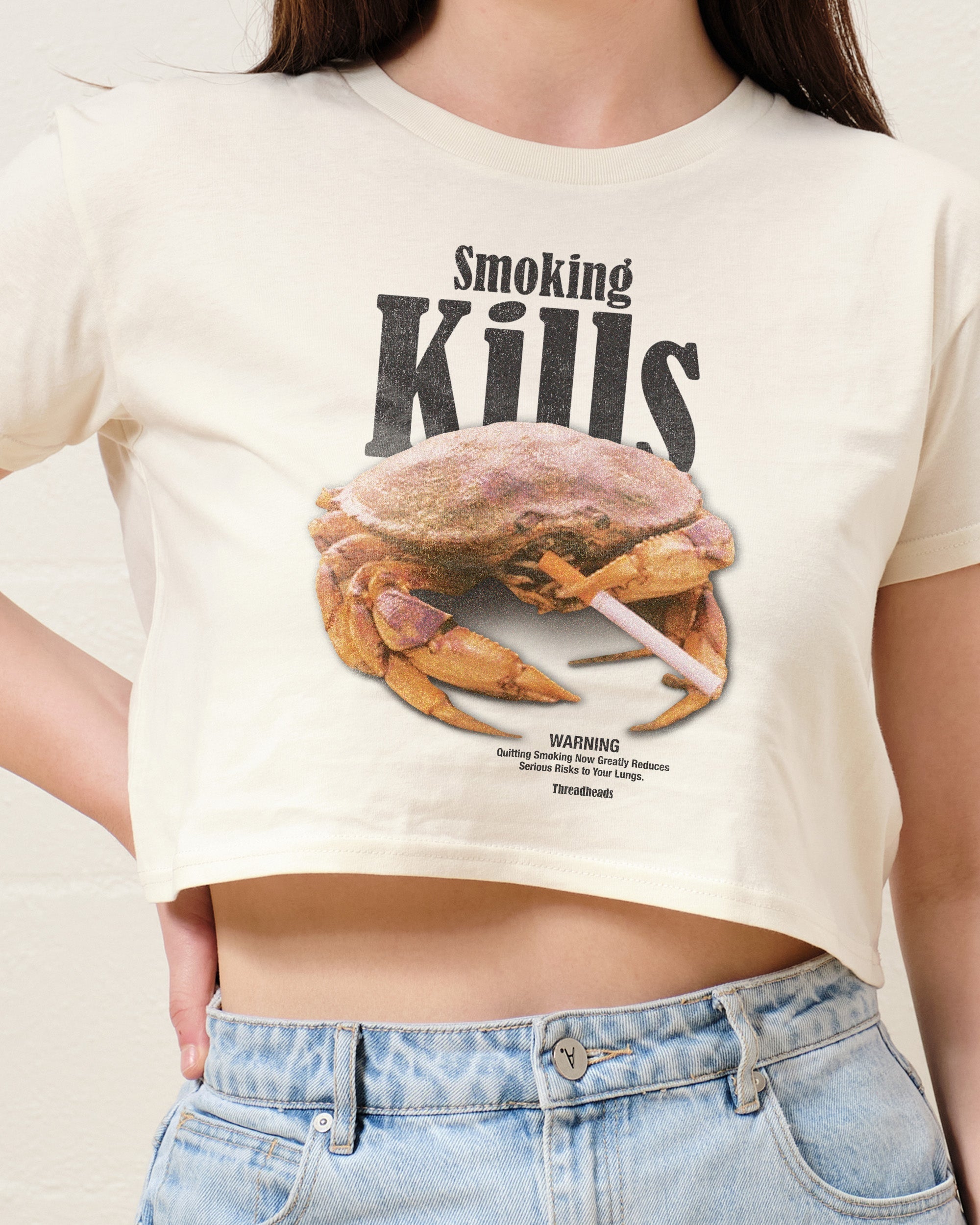 Smoking Kills Crop Tee