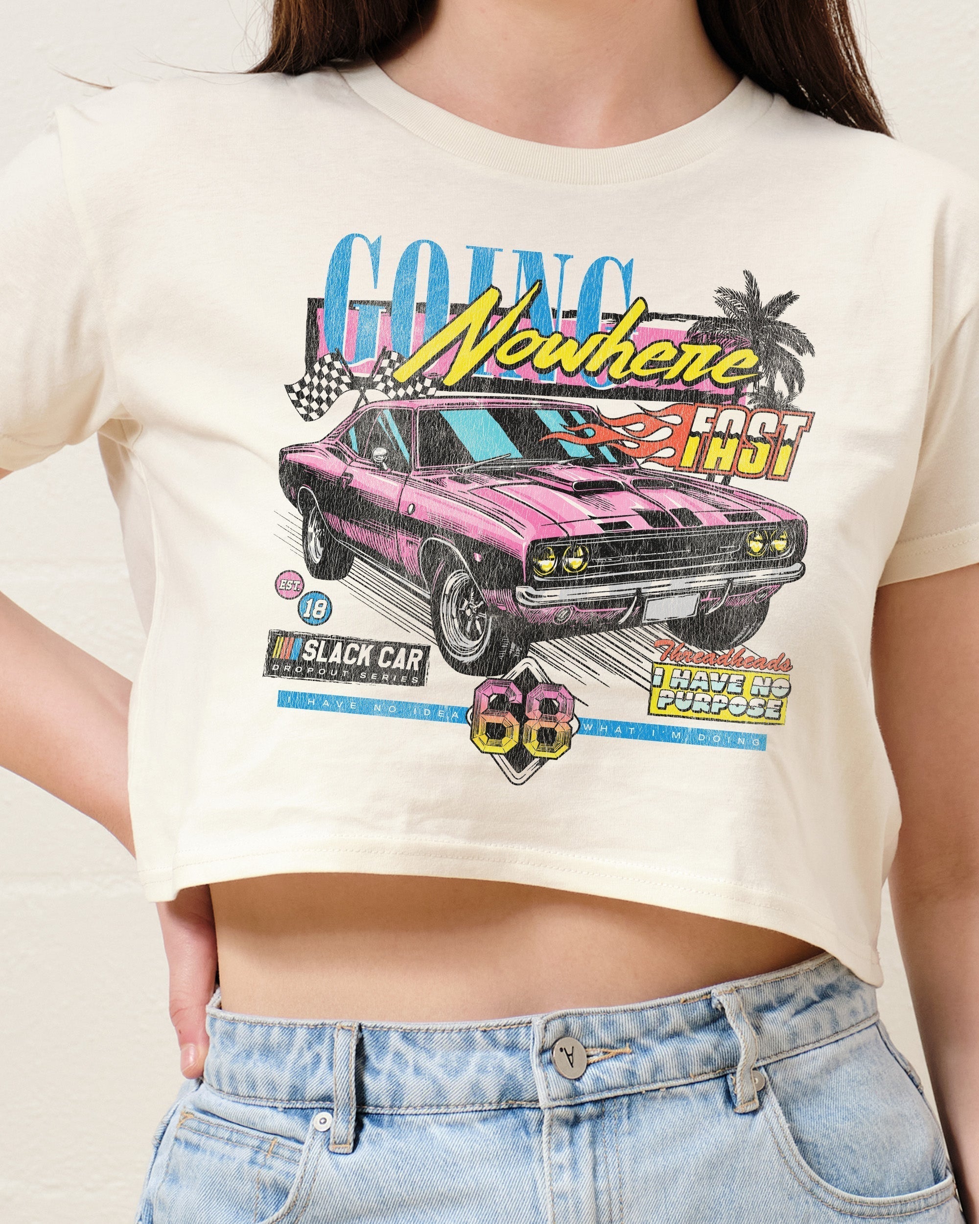 Going Nowhere Fast Crop Tee