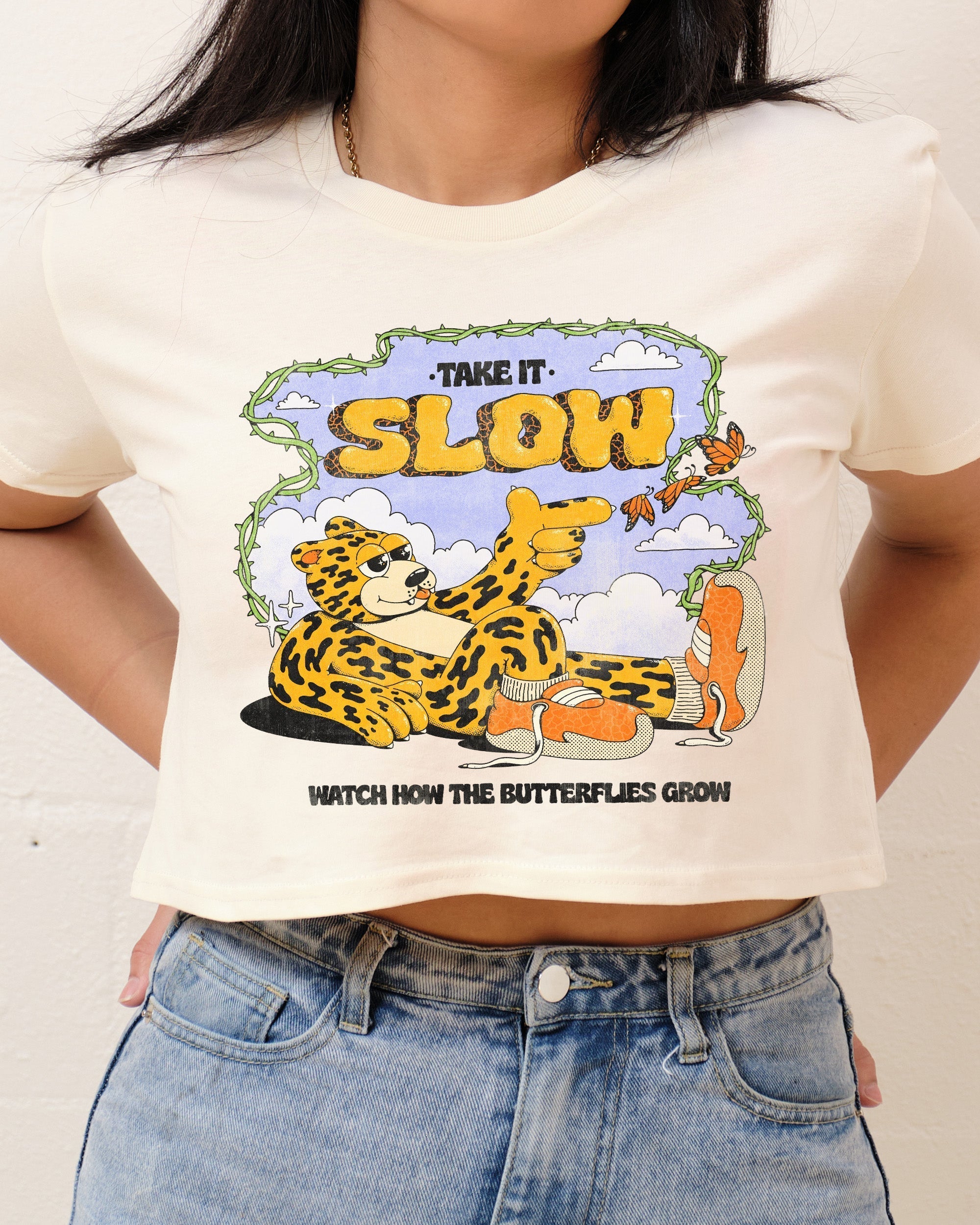 Take It Slow Crop Tee