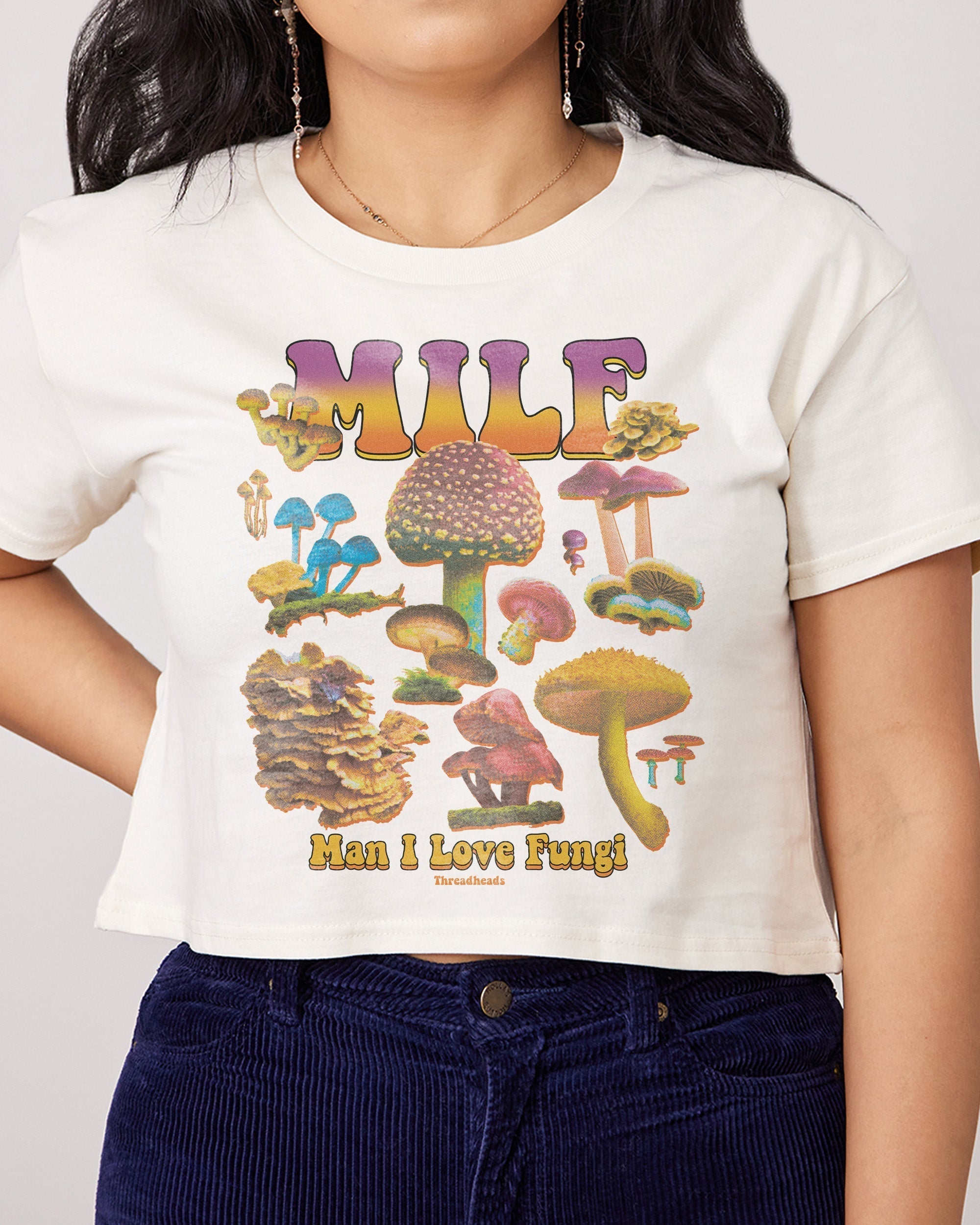 MILF Fungi Crop Tee