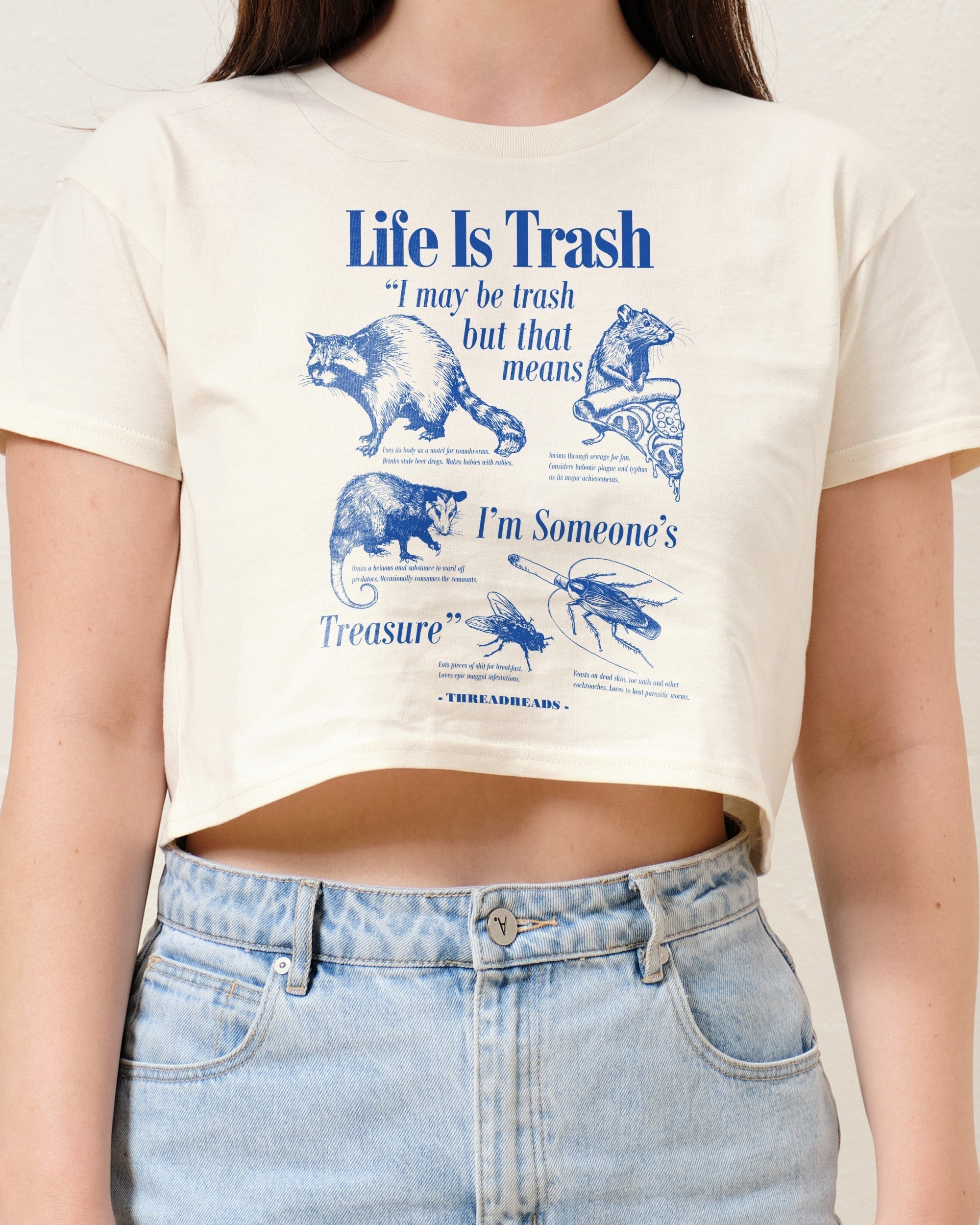 Life Is Trash Crop Tee