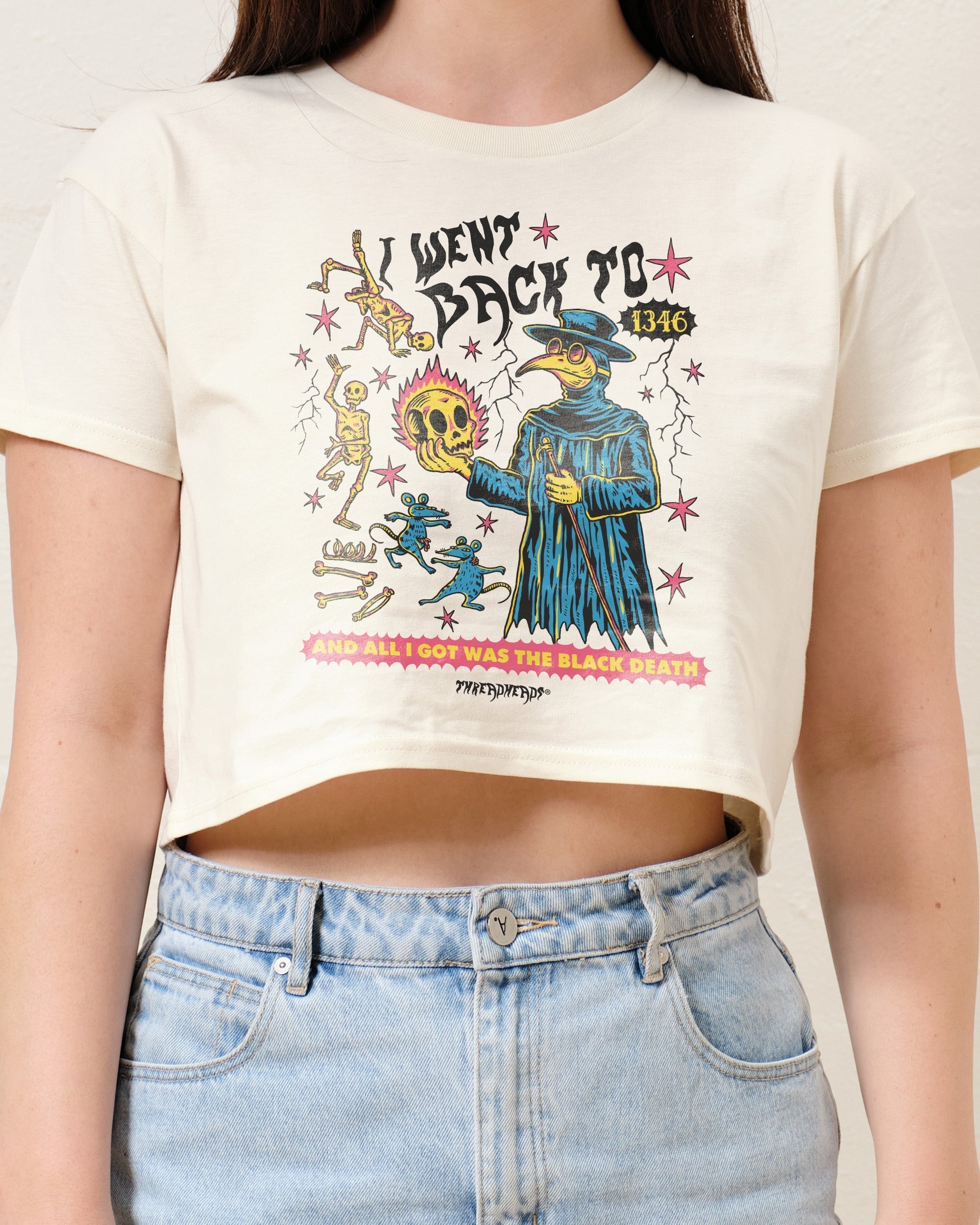 Black Death Crop Tee