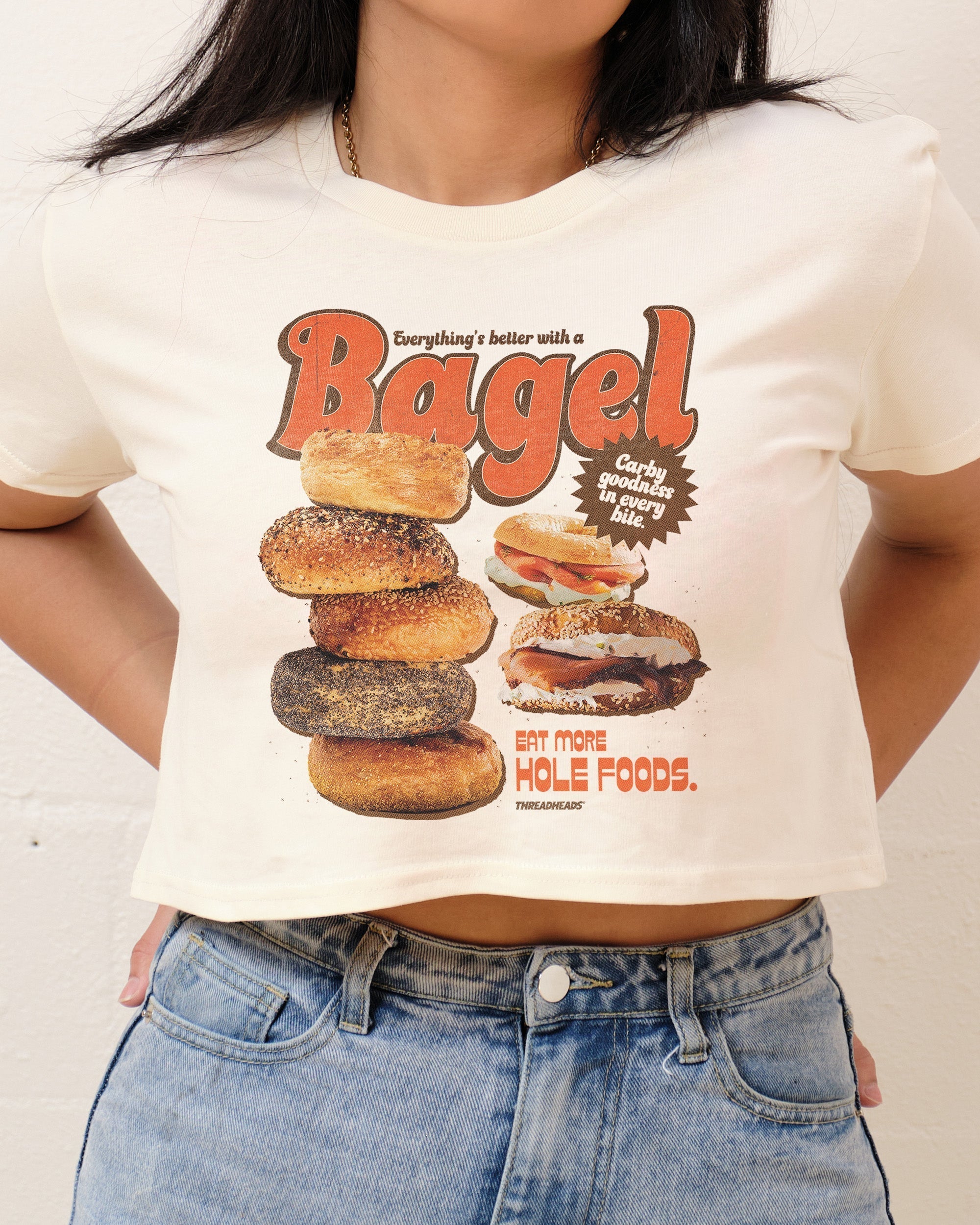 Everything's Better with a Bagel Crop Tee