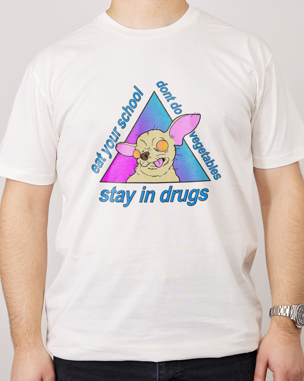 Stay in Drugs, Eat Your School, Don't Do Vegetables T-Shirt