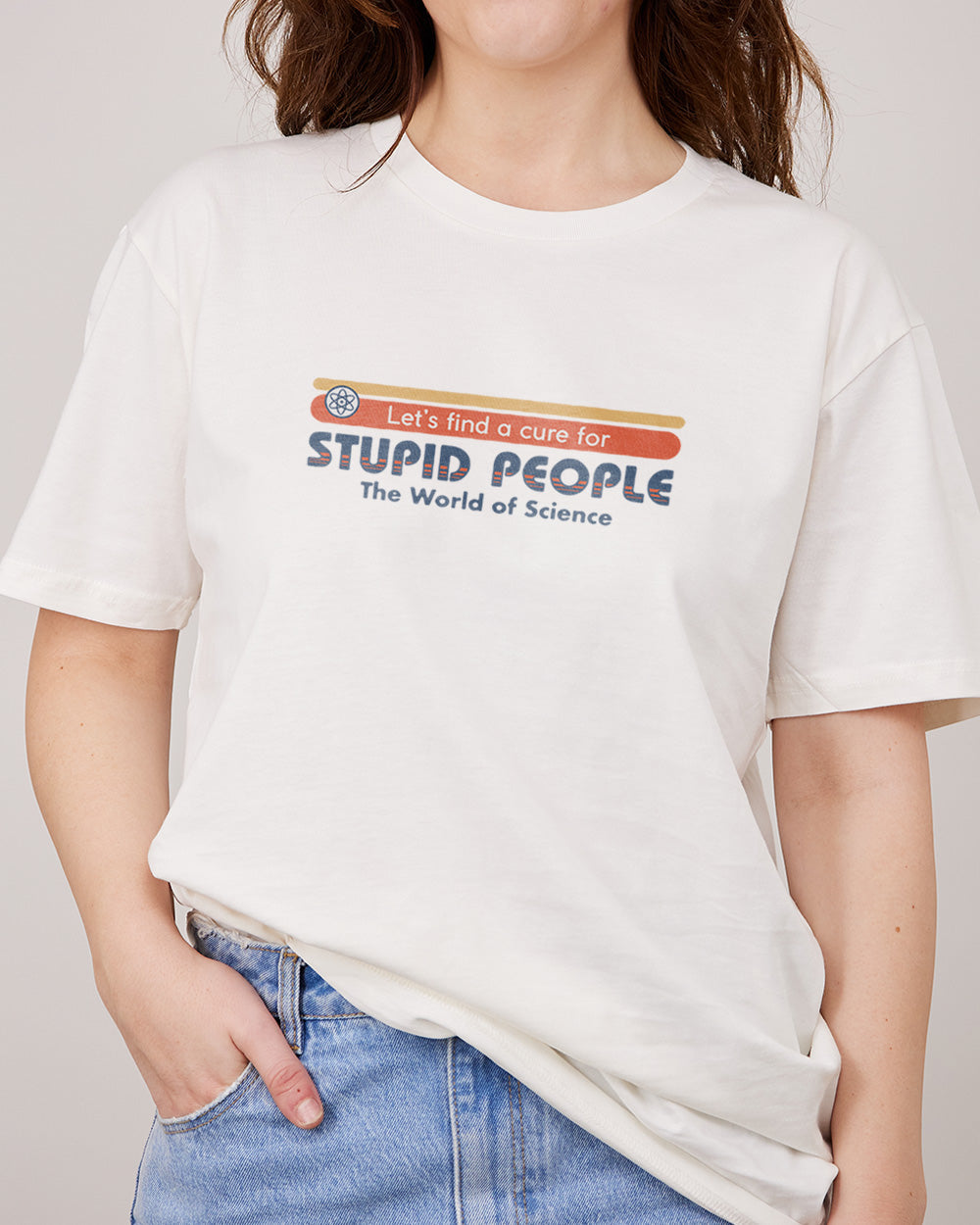 Let's Find a Cure for Stupid People Front and Back T-Shirt