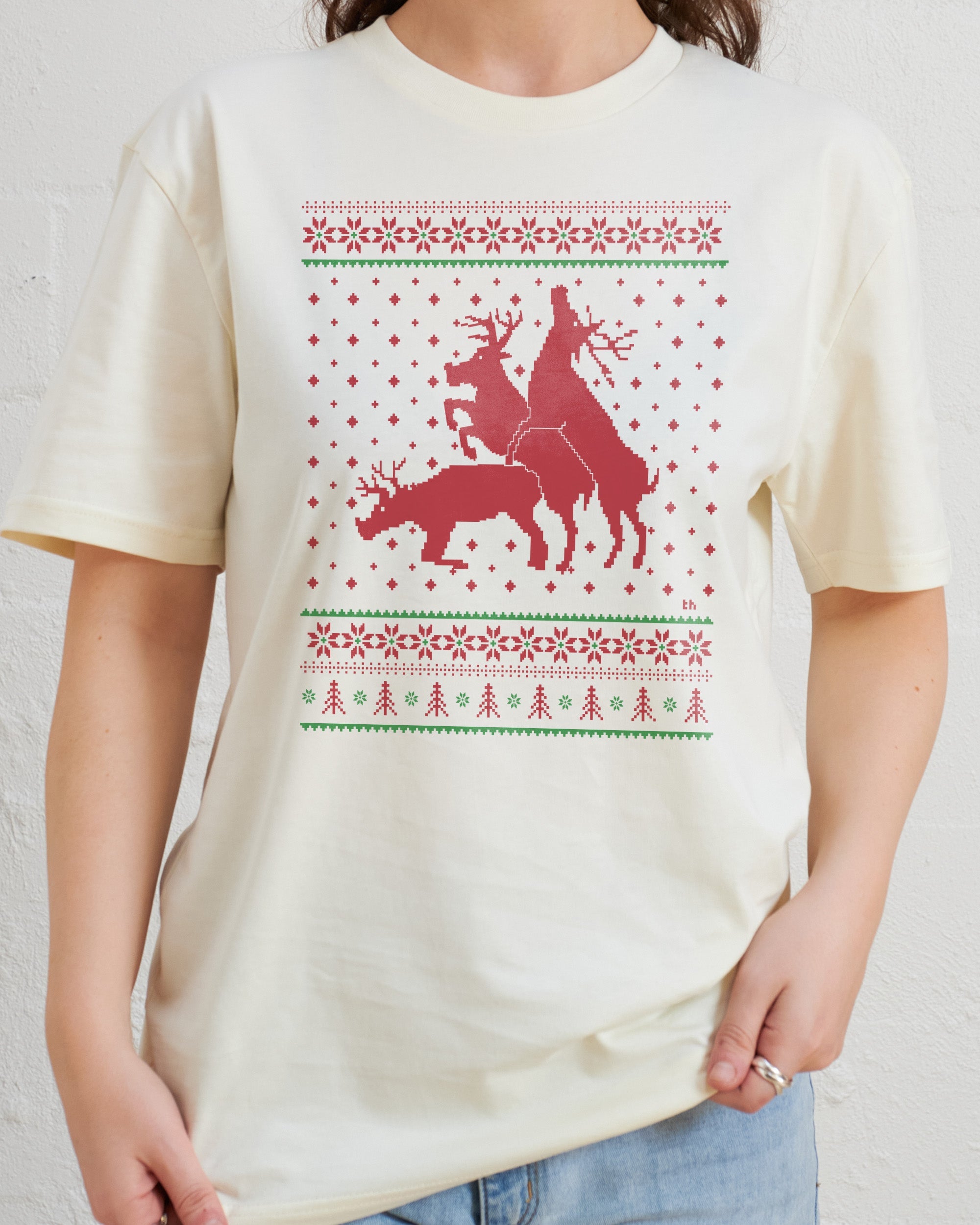 Sexing Reindeer Ugly Jumper T-Shirt