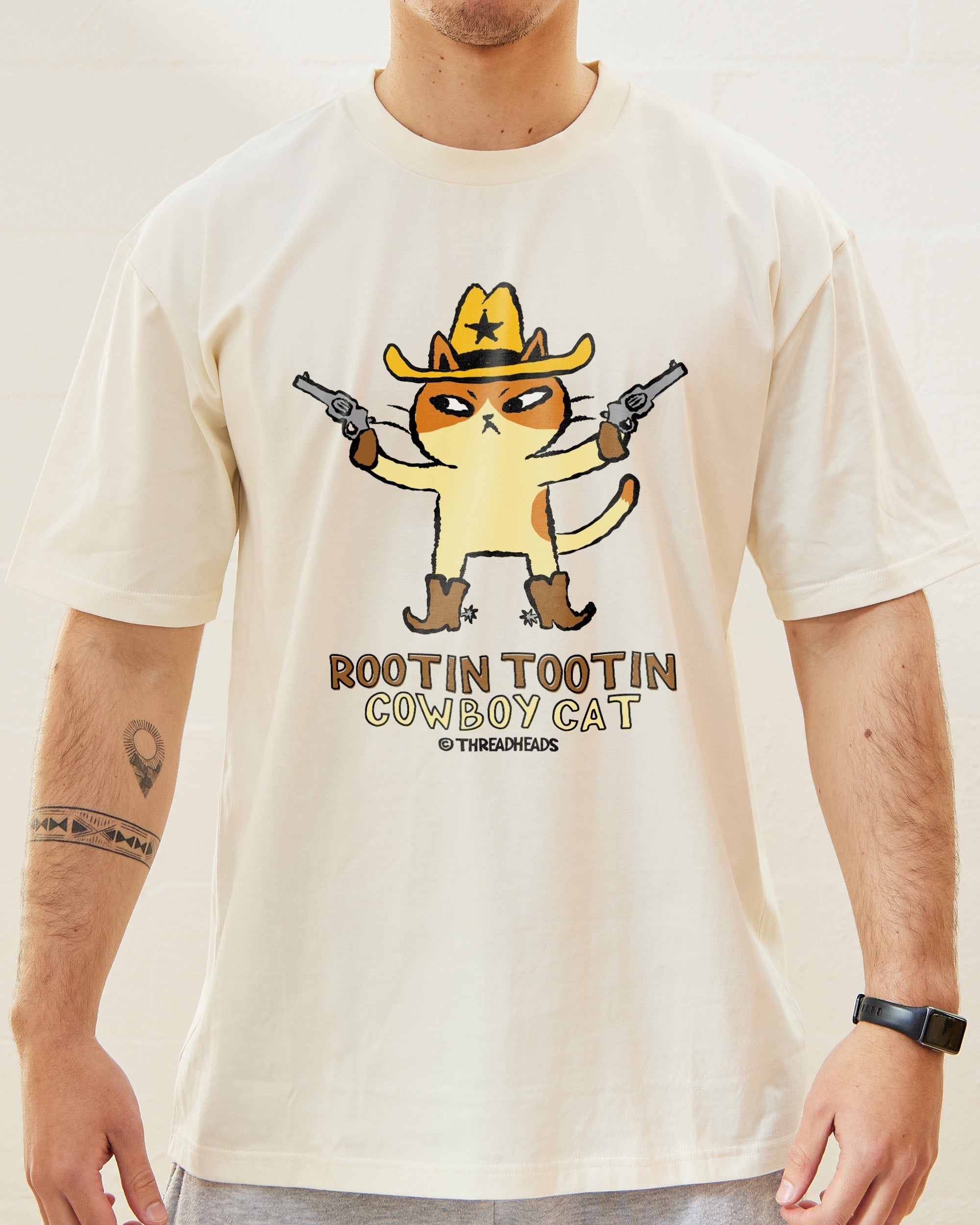 Rootin Tootin Cowboy Cat T-Shirt