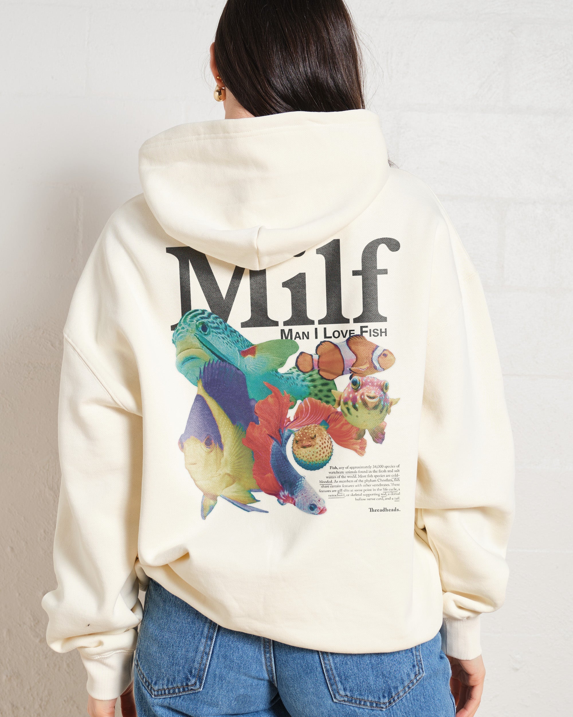 Man I Love Fish Front and Back Hoodie