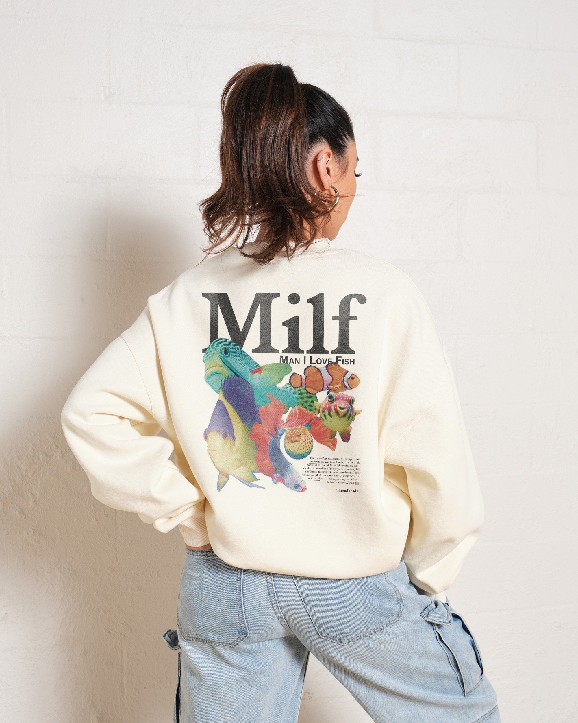 Man I Love Fish Front and Back Sweatshirt