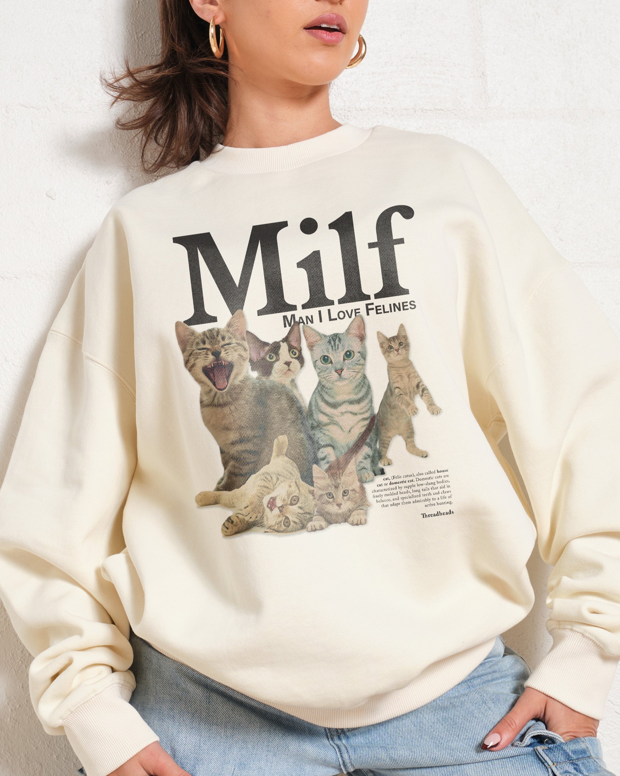 Man I Love Felines Sweatshirt