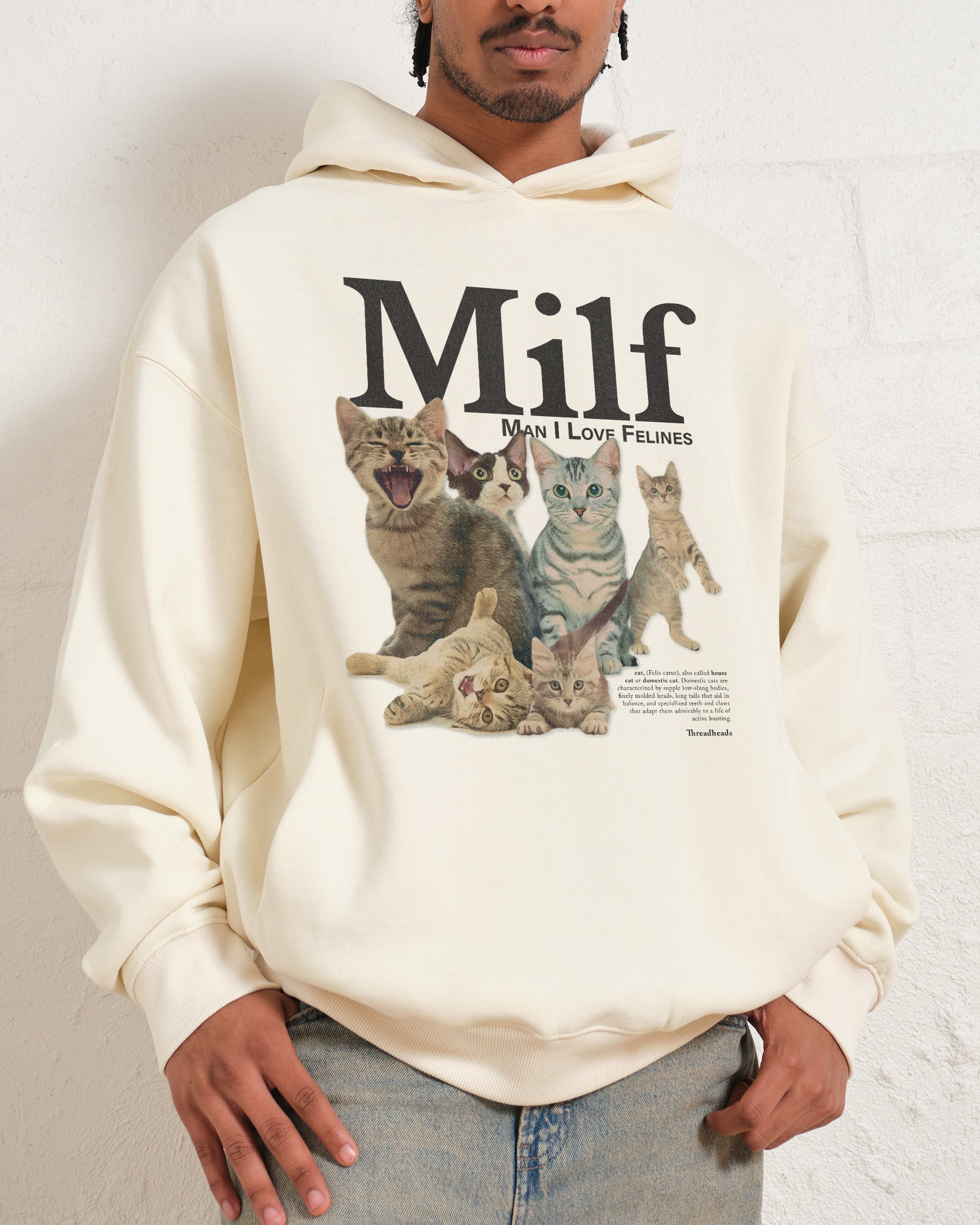 Man I Love Felines Hoodie