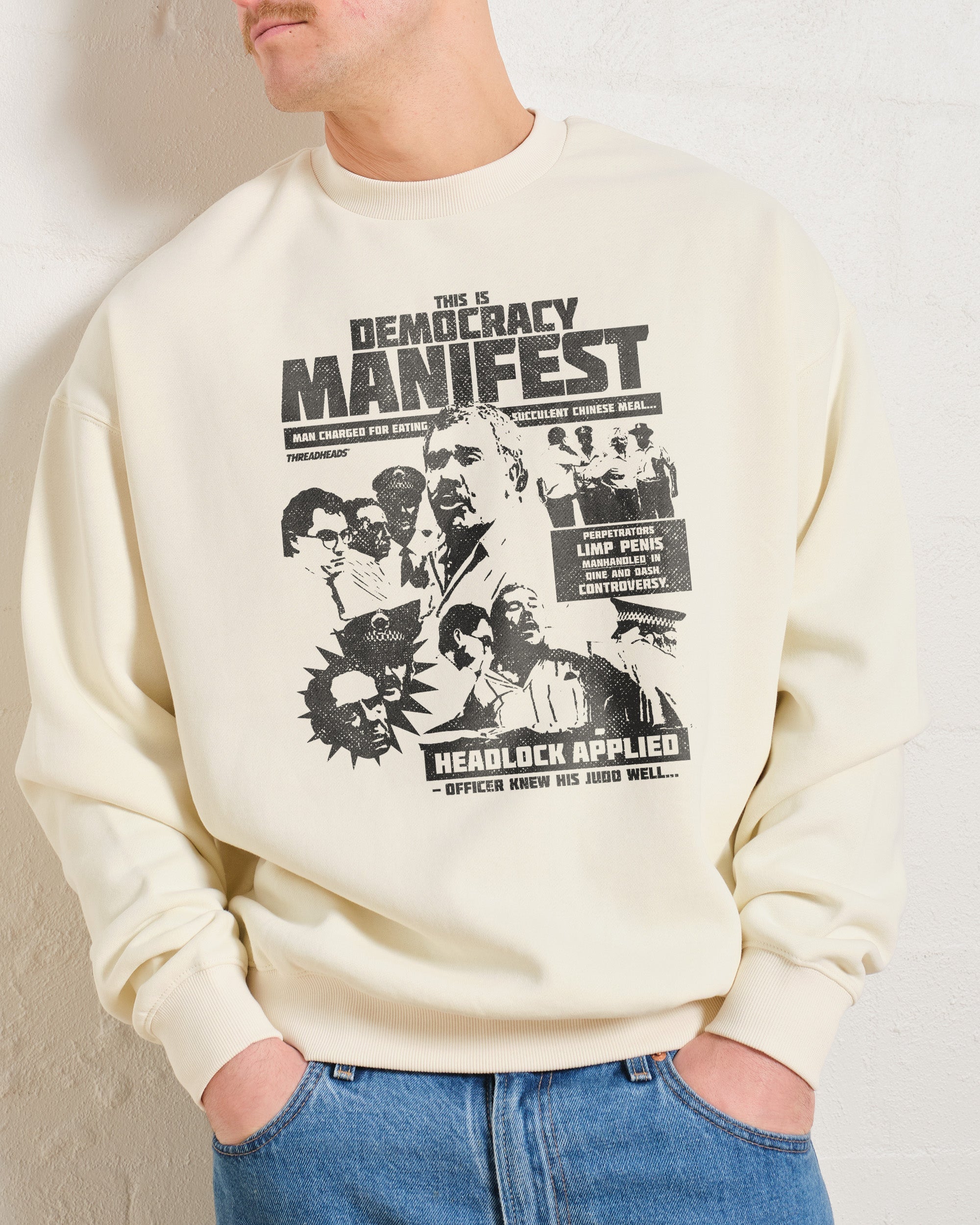 Democracy Manifest: Tabloid Edition Sweatshirt