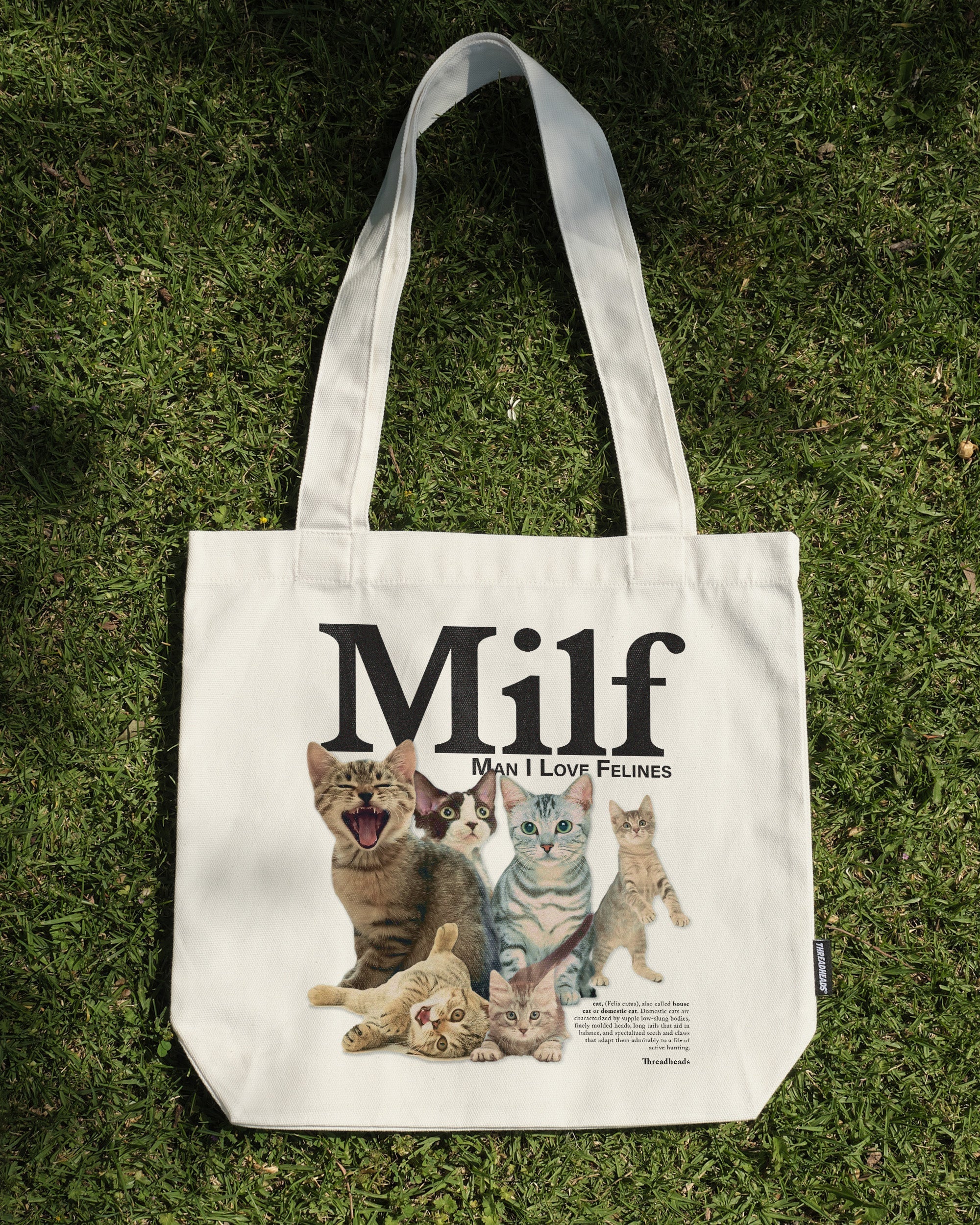 Man I Love Felines Tote Bag