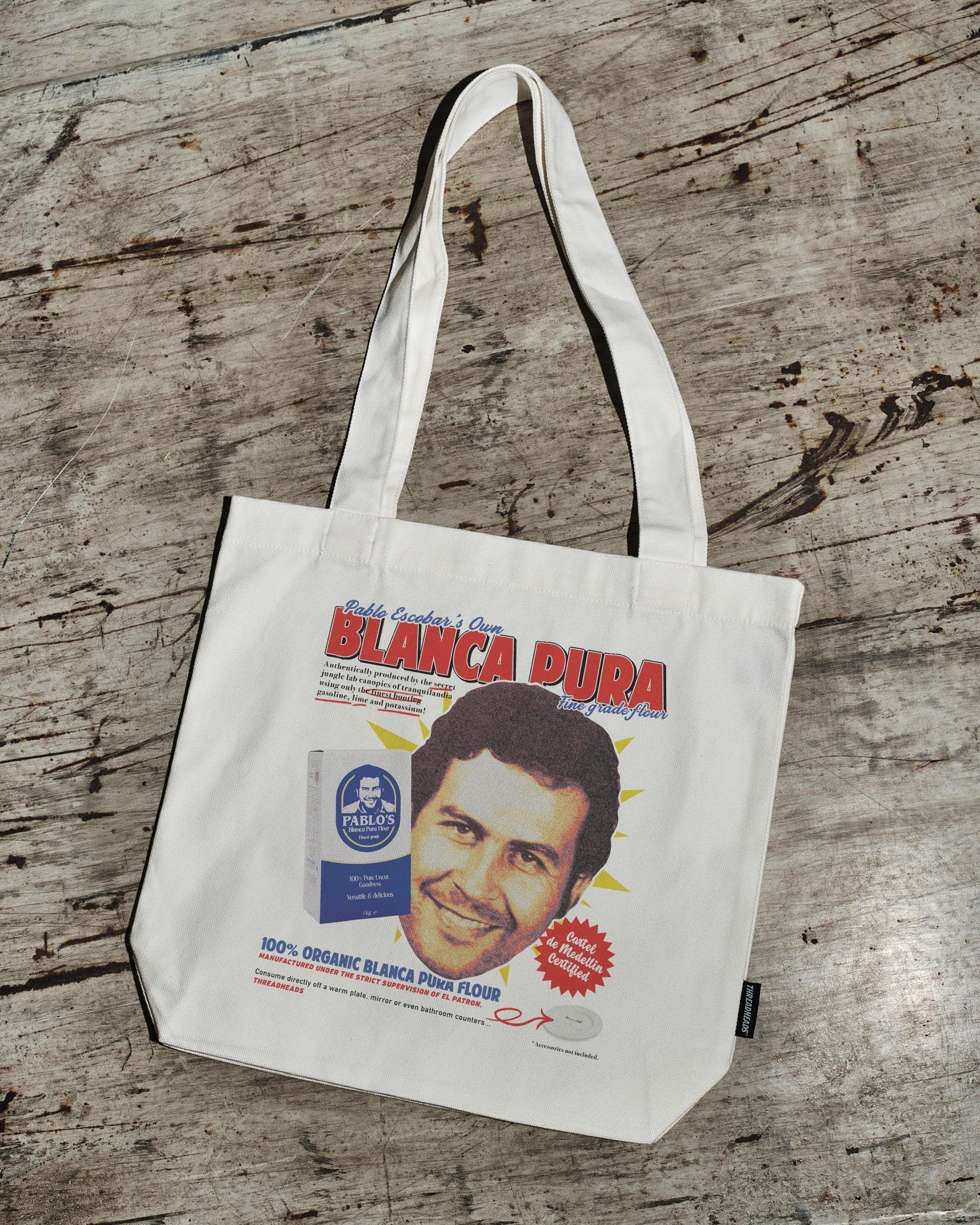 Pablo Escobar's Blanca Flour Tote Bag