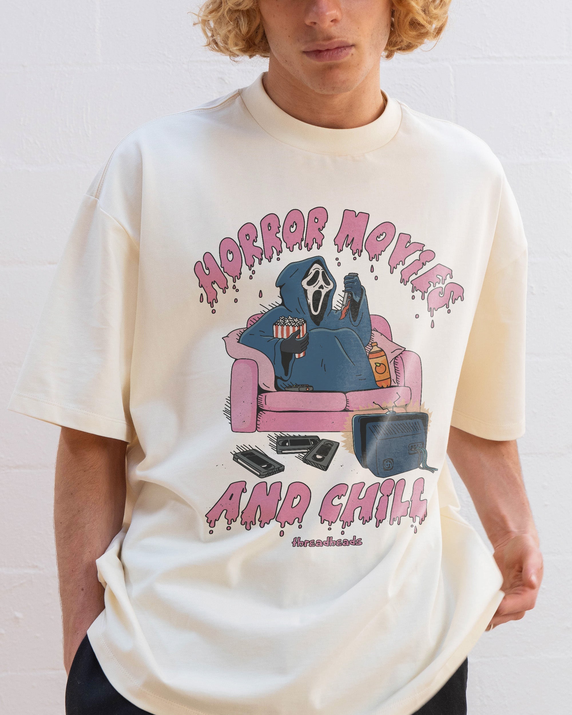 Horror Movies And Chill Oversized Tee