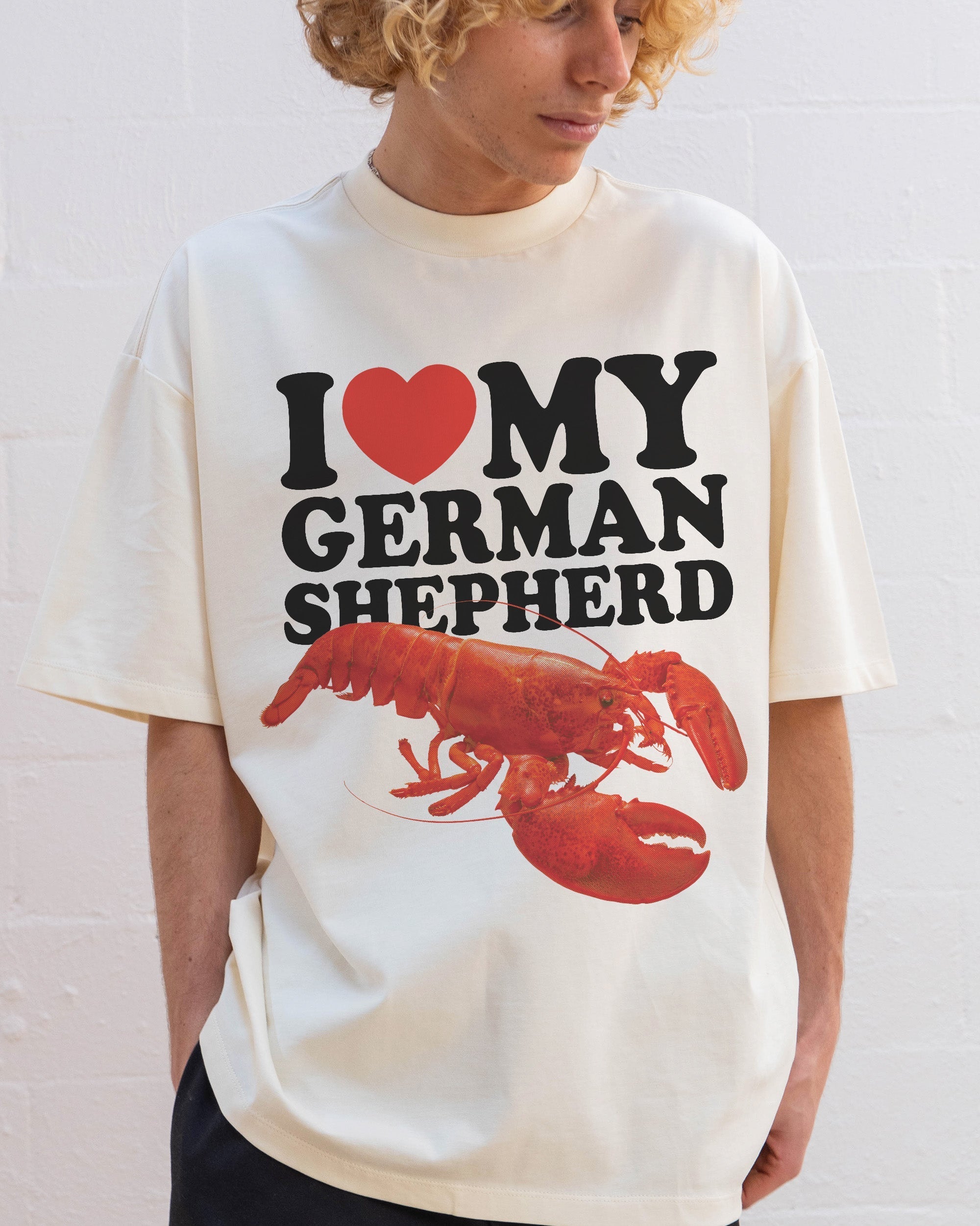 I Love My German Shepherd Oversized Tee