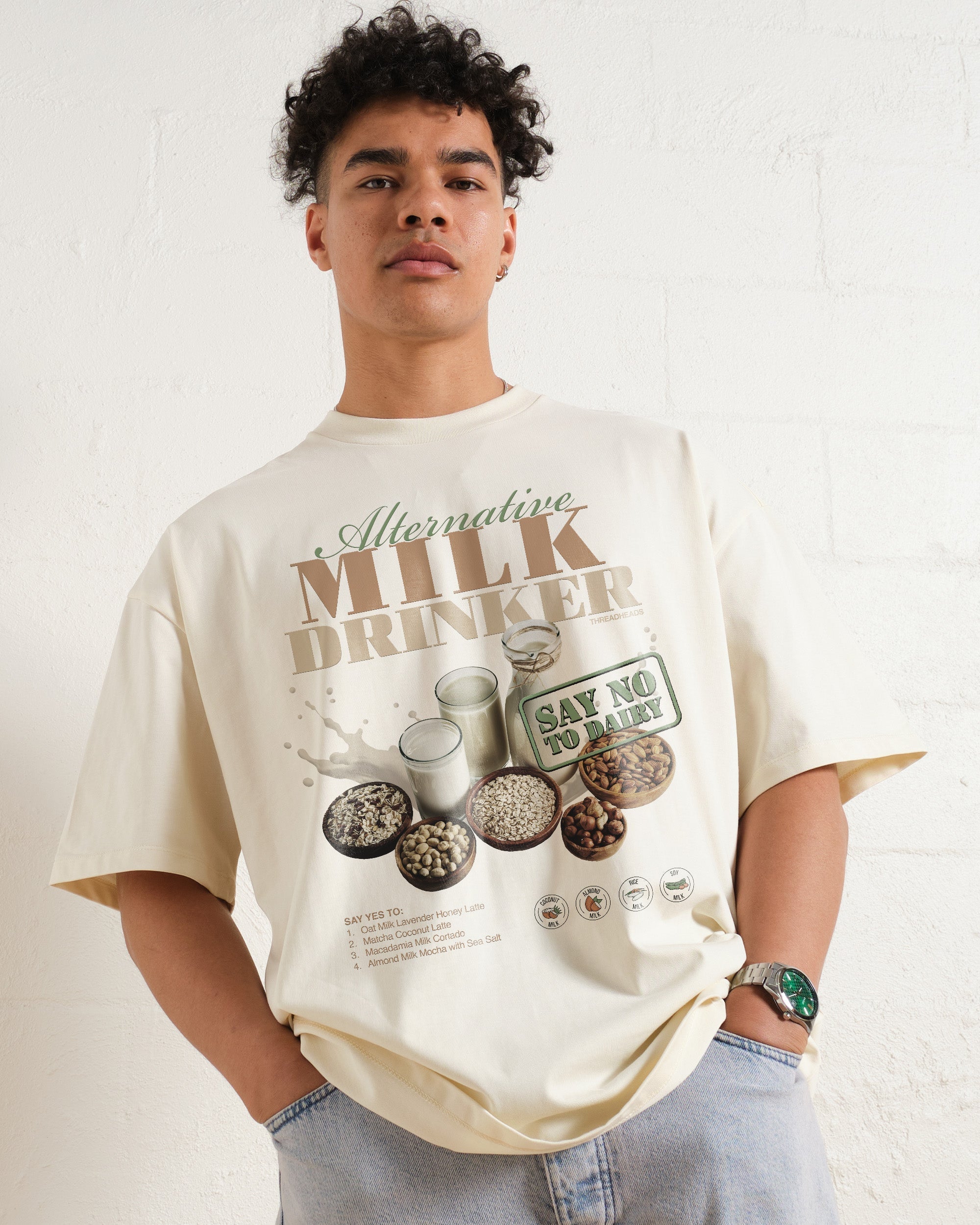 Alternative Milk Drinker Oversized Tee