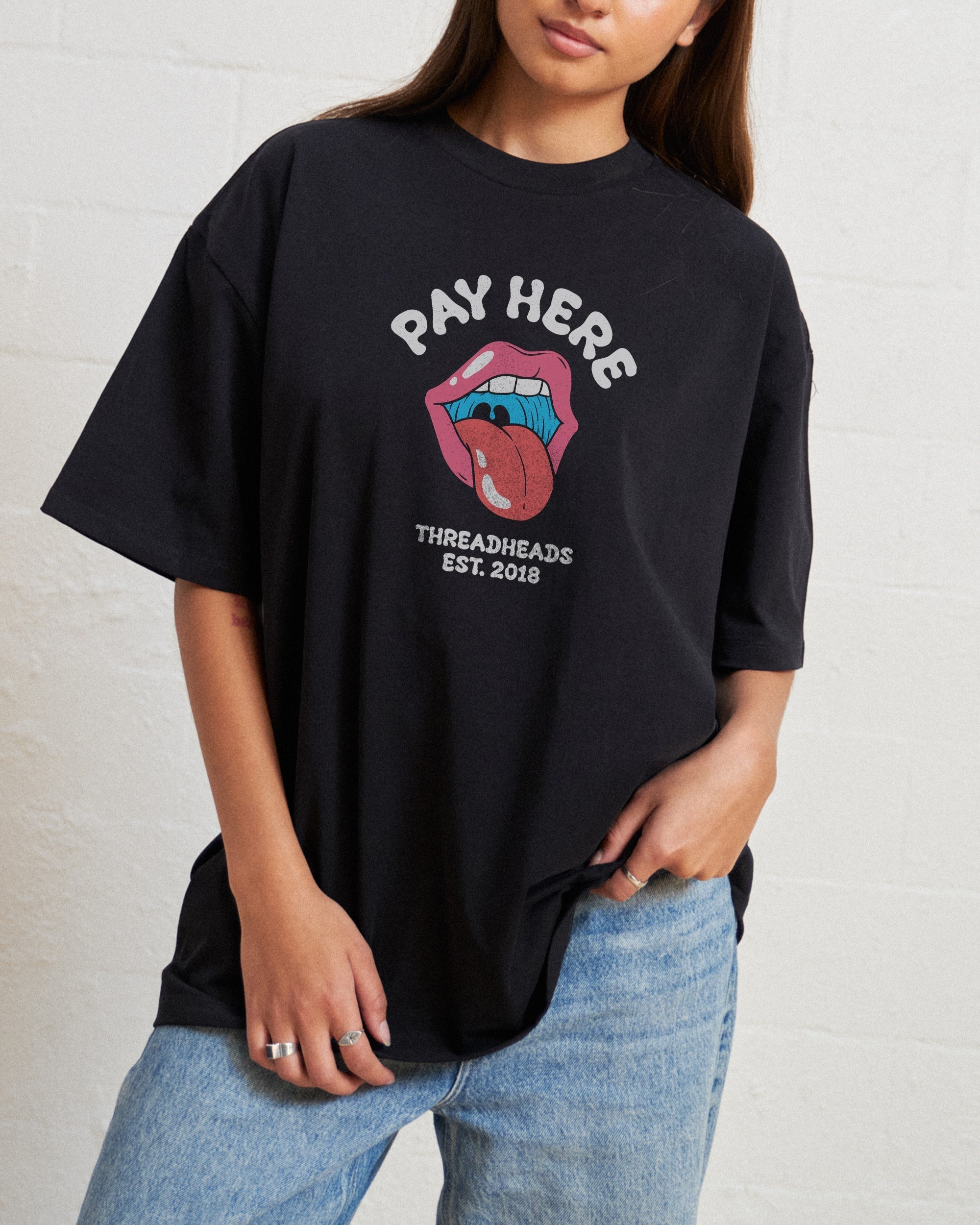 Pay Here Oversized Tee