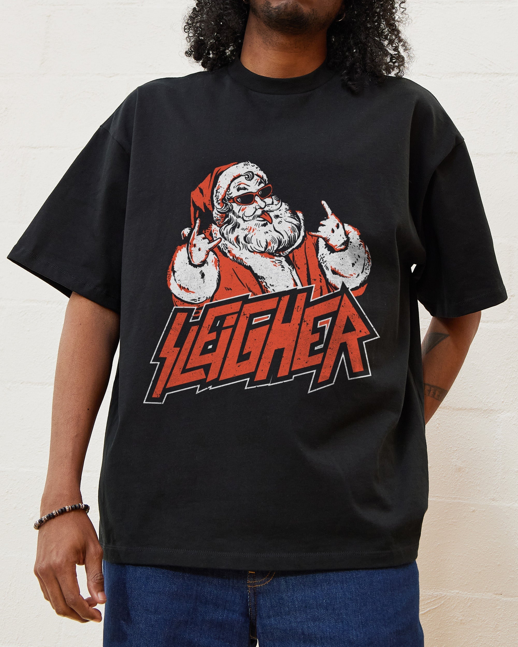 Santa Sleigher Oversized Tee