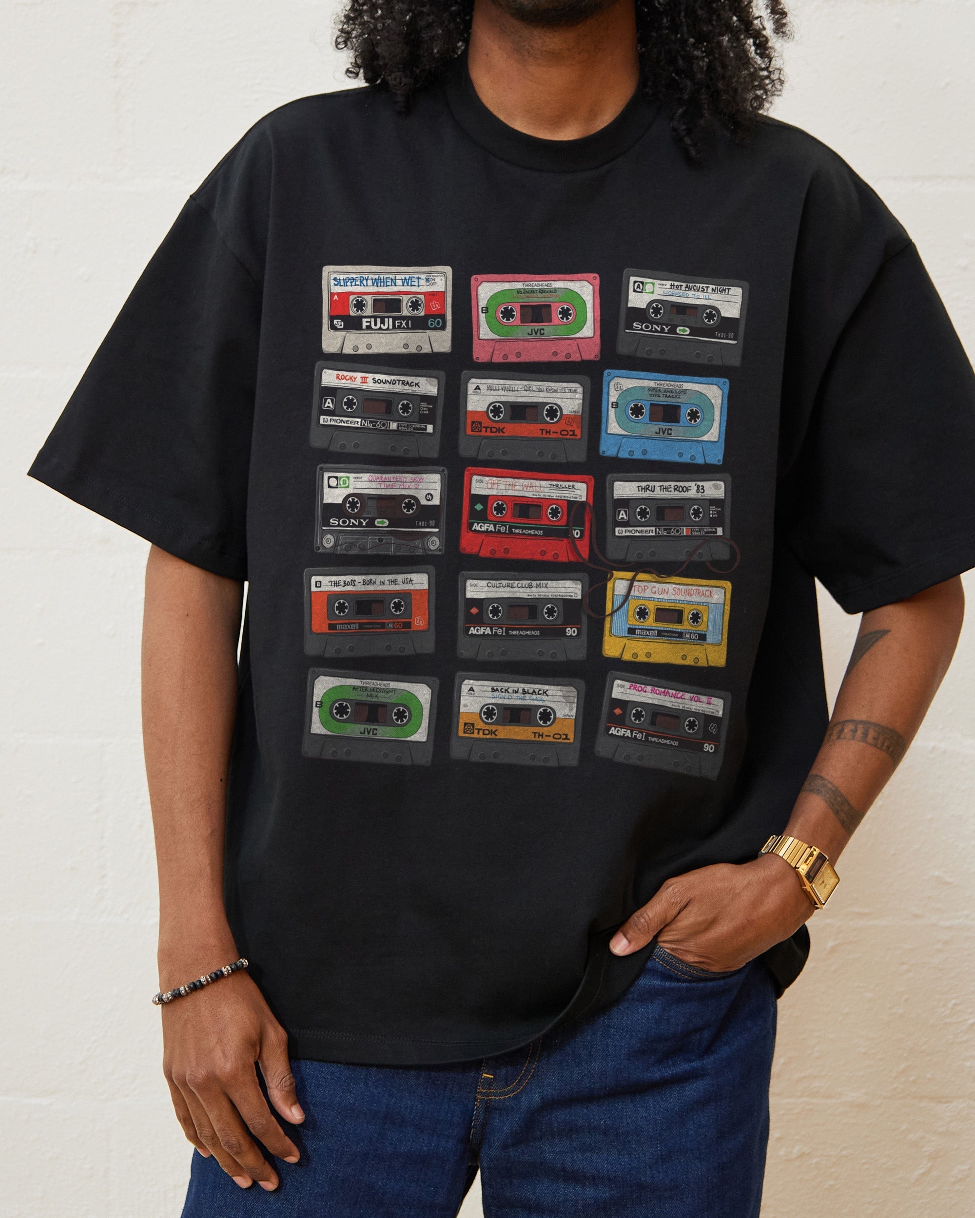 Cassette Tapes Oversized Tee