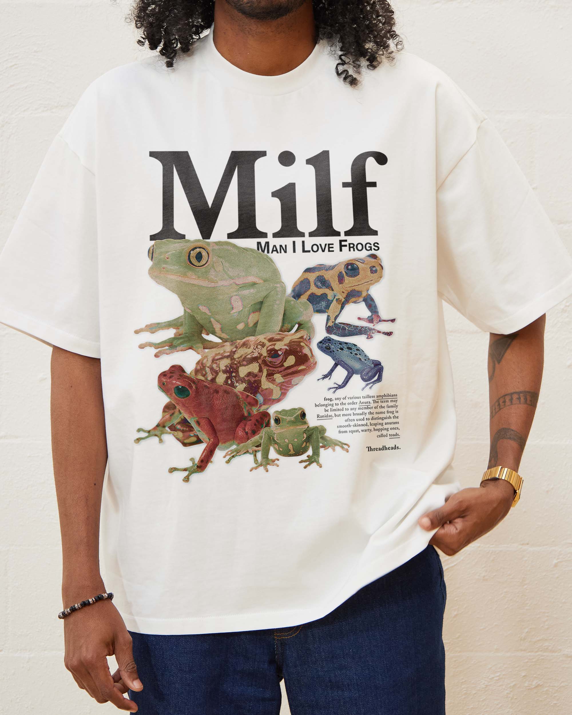 Man I Love Frogs Oversized Tee