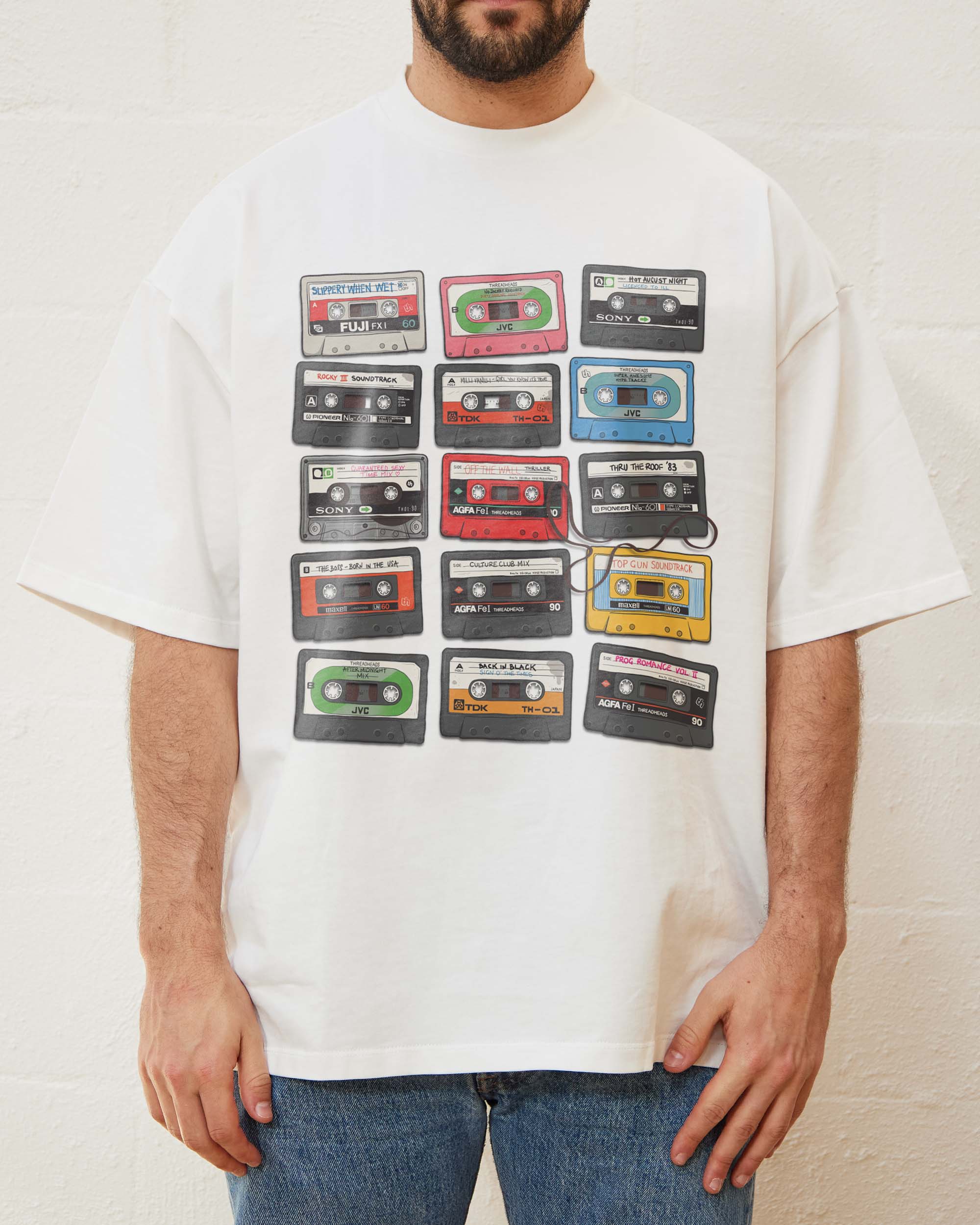 Cassette Tapes Oversized Tee