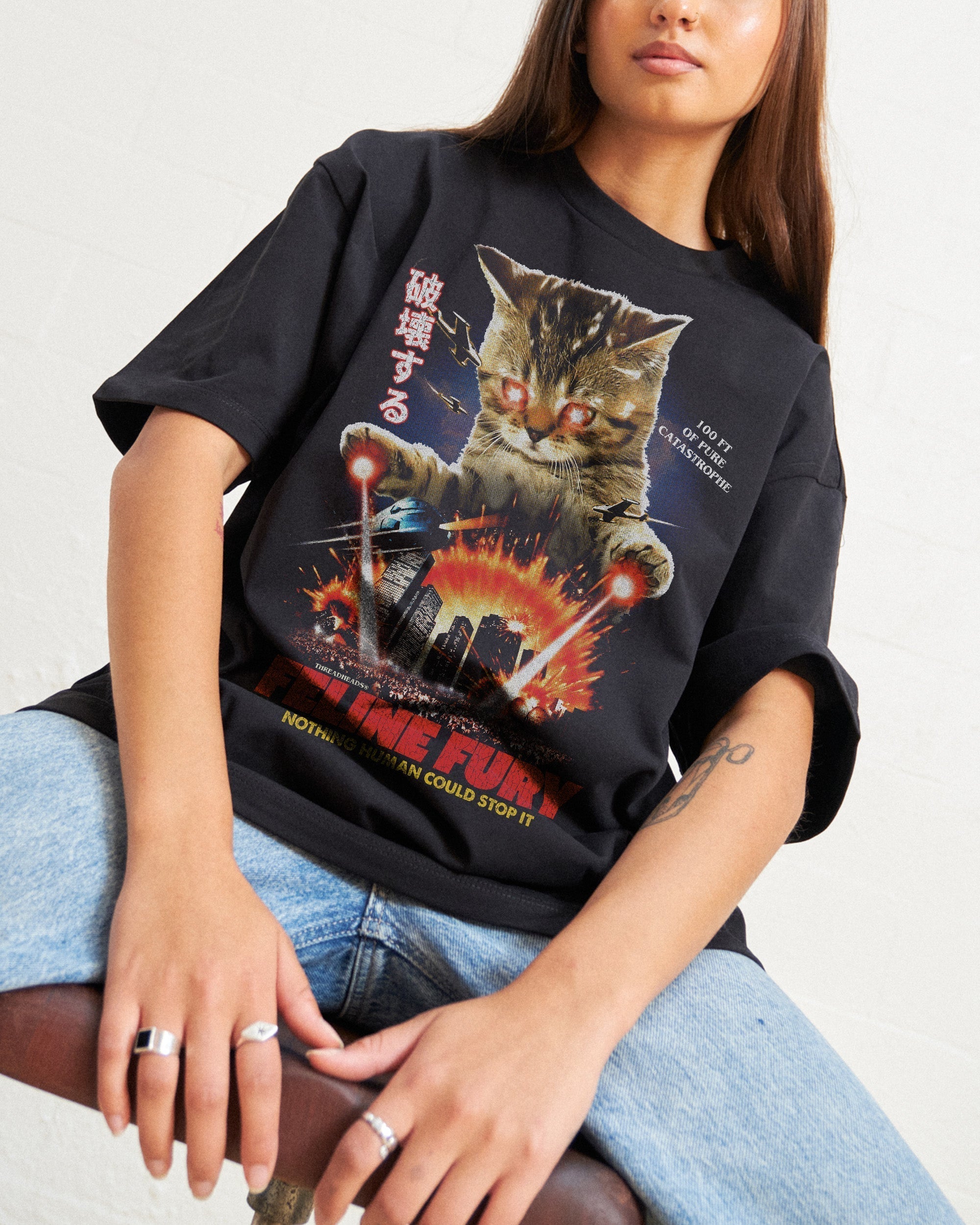 Feline Fury Oversized Tee