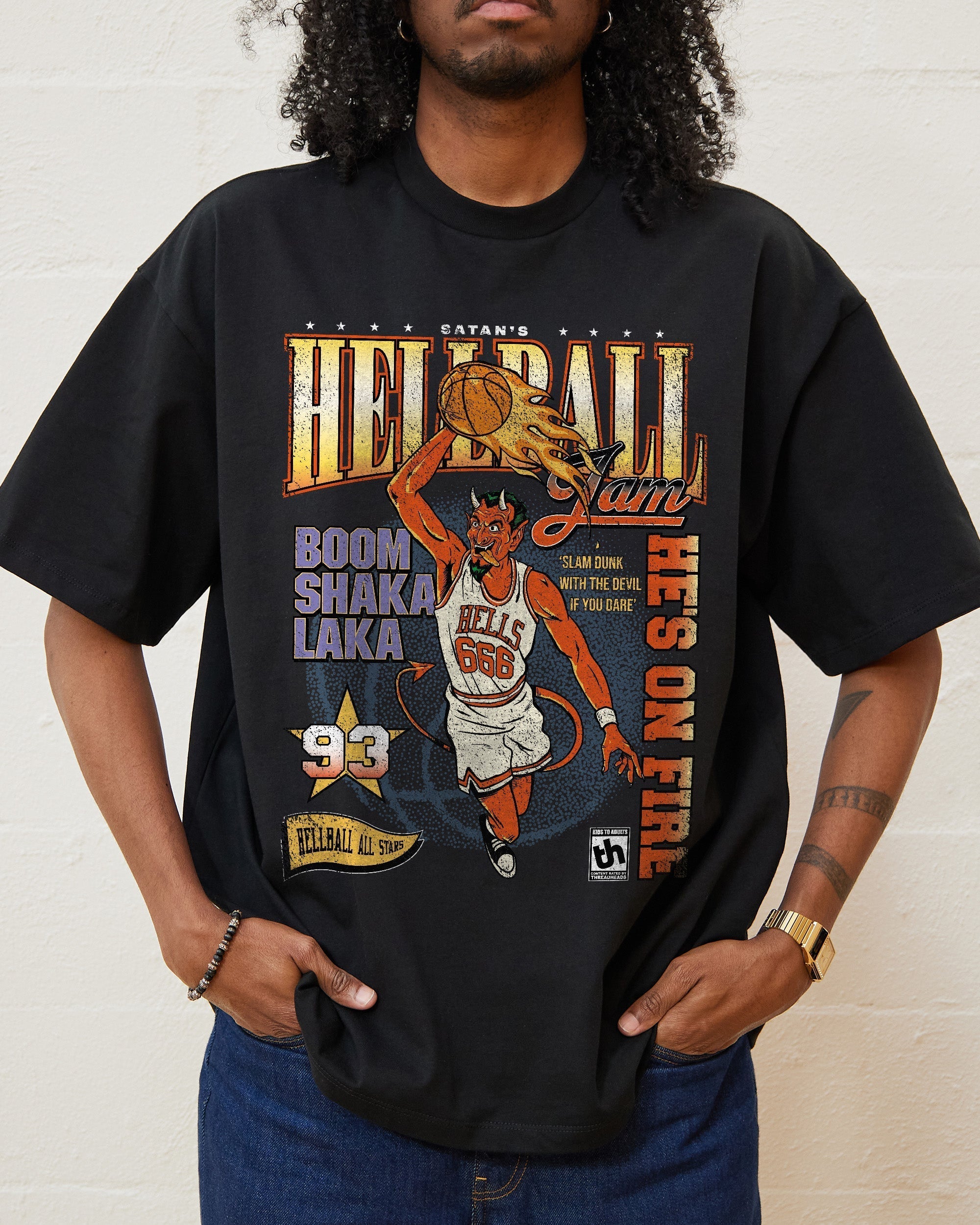 Hell Ball Jam Oversized Tee