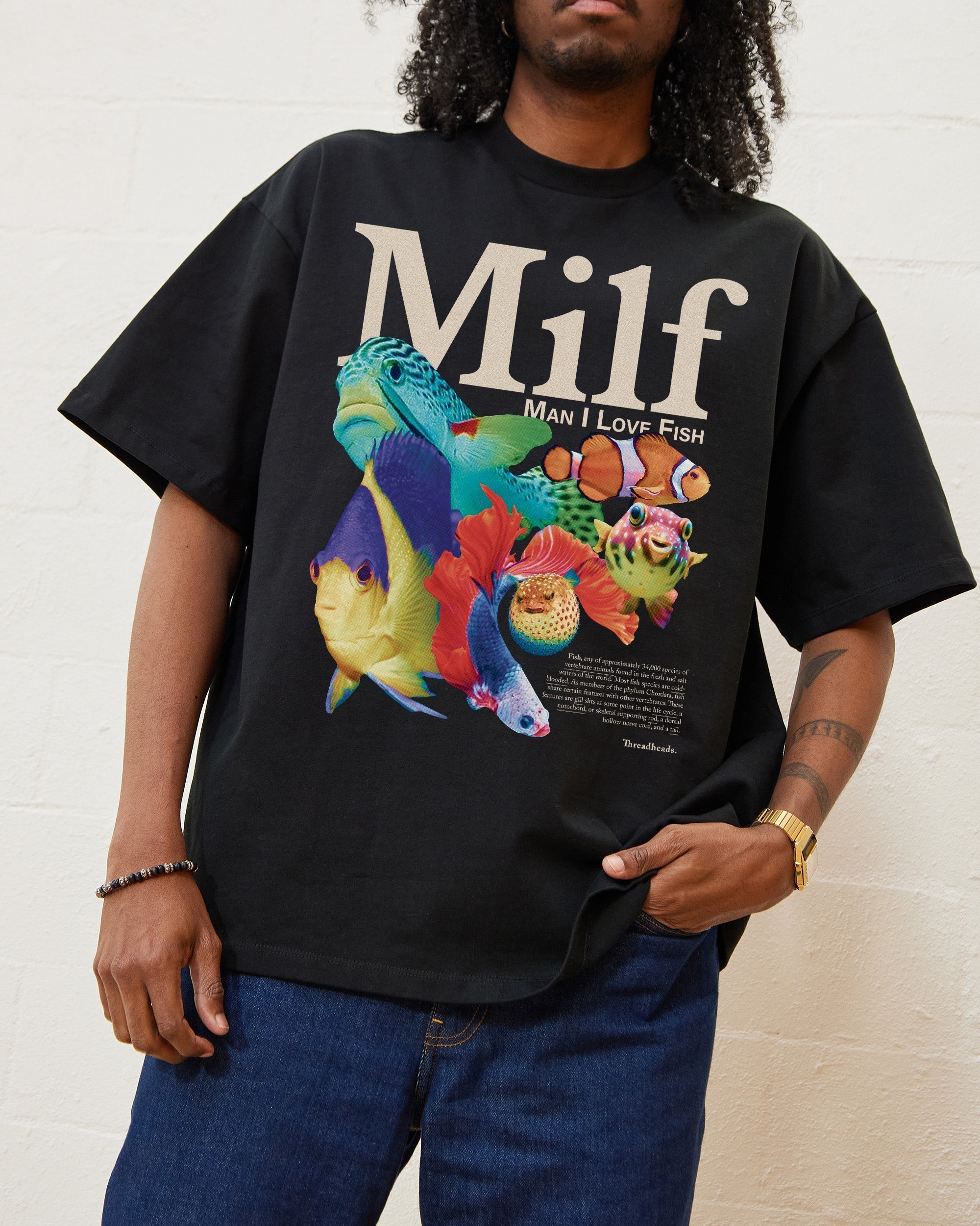 Man I Love Fish Oversized Tee