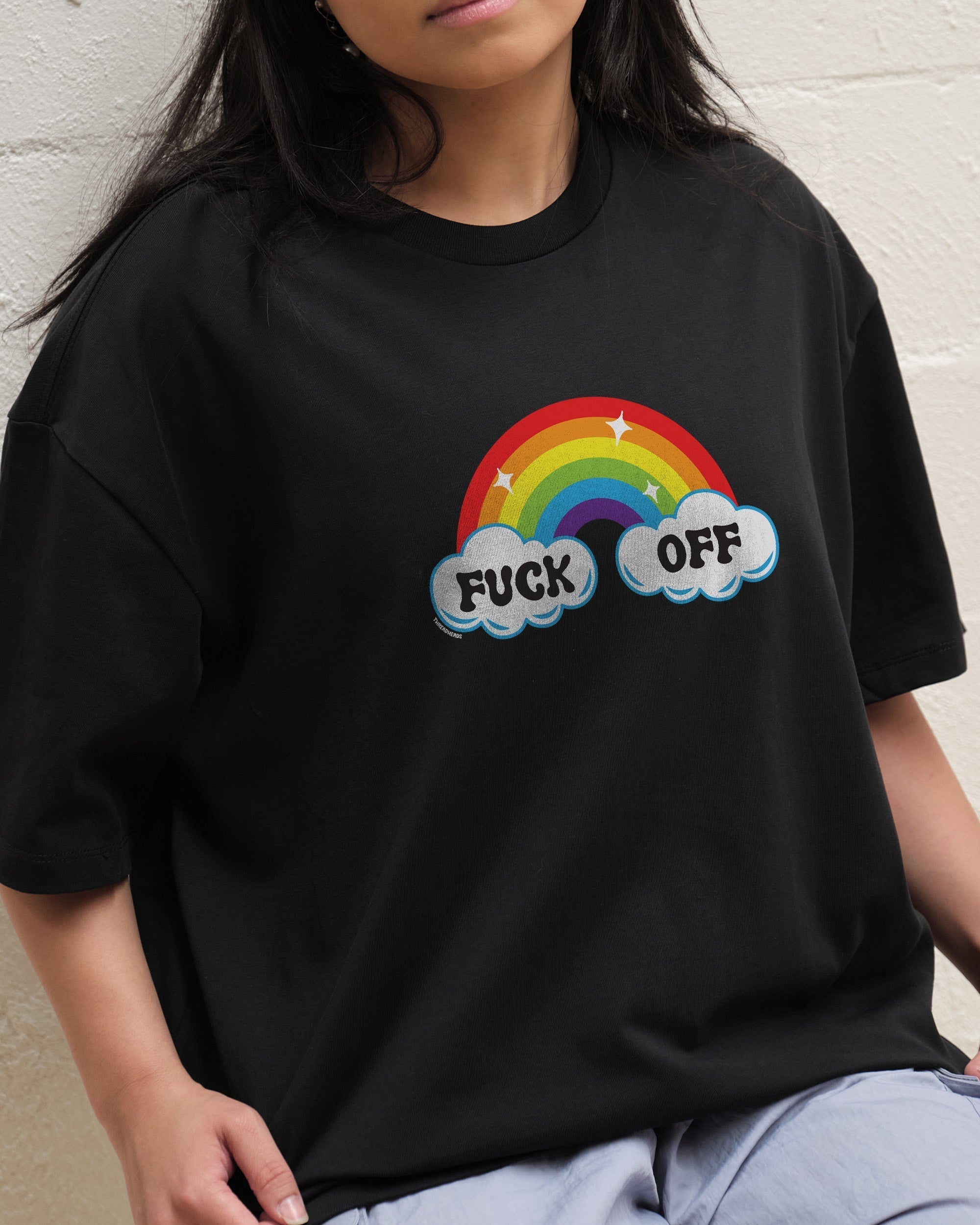 Fk Off Rainbow Oversized Tee